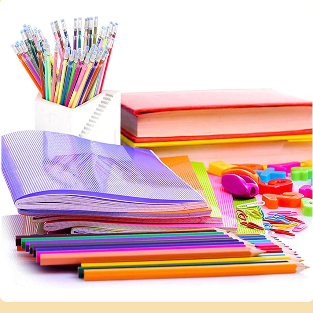 AQITTI Soft Grip Glitter Gel Pens, 10Ml 2.5Mm Ink Cartridge, Set Of 12 Unique Colors, 48 In Total - Image 6