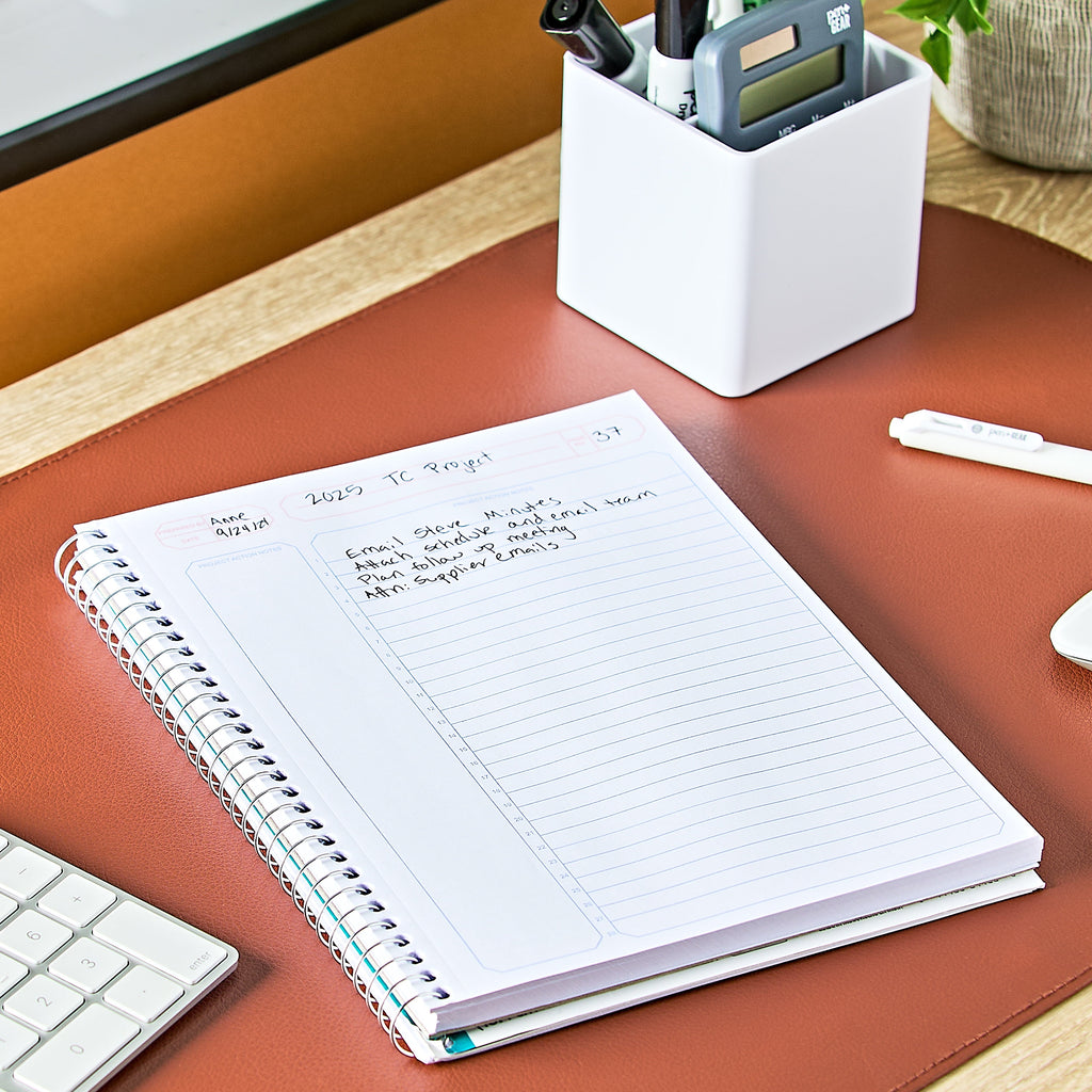 Pen+Gear White Project Planner with Numbered Lines, 9.5 x 7.25 In, 100 Sheets - Image 2