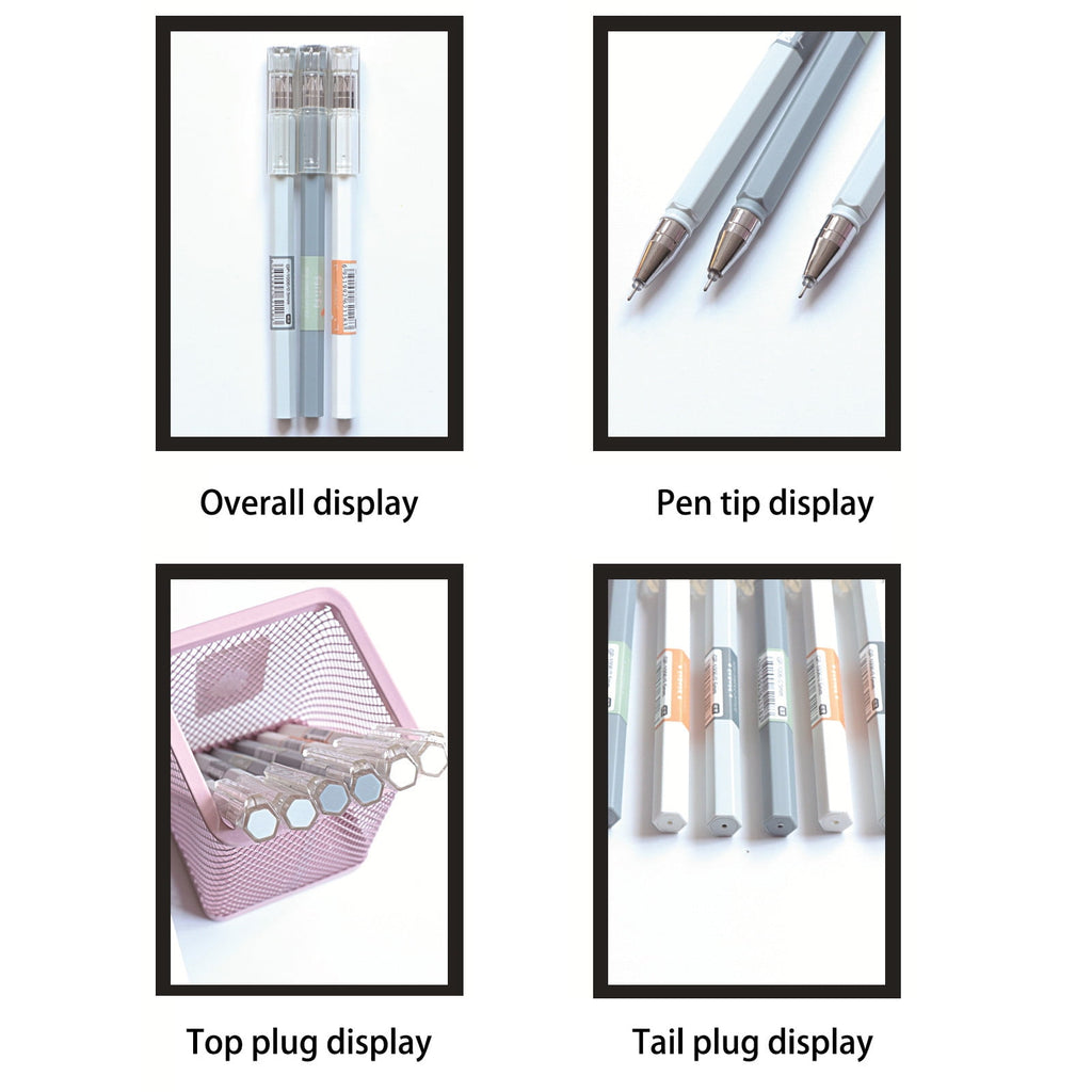 Hiroekza 12 Super Fine Tip 0.5mm Gel Pens Set for Exams, Bible Journaling, Notes, Sketching - Smooth Writing, Leak-Proof, 10ml Ink, 3 Colors - Image 4