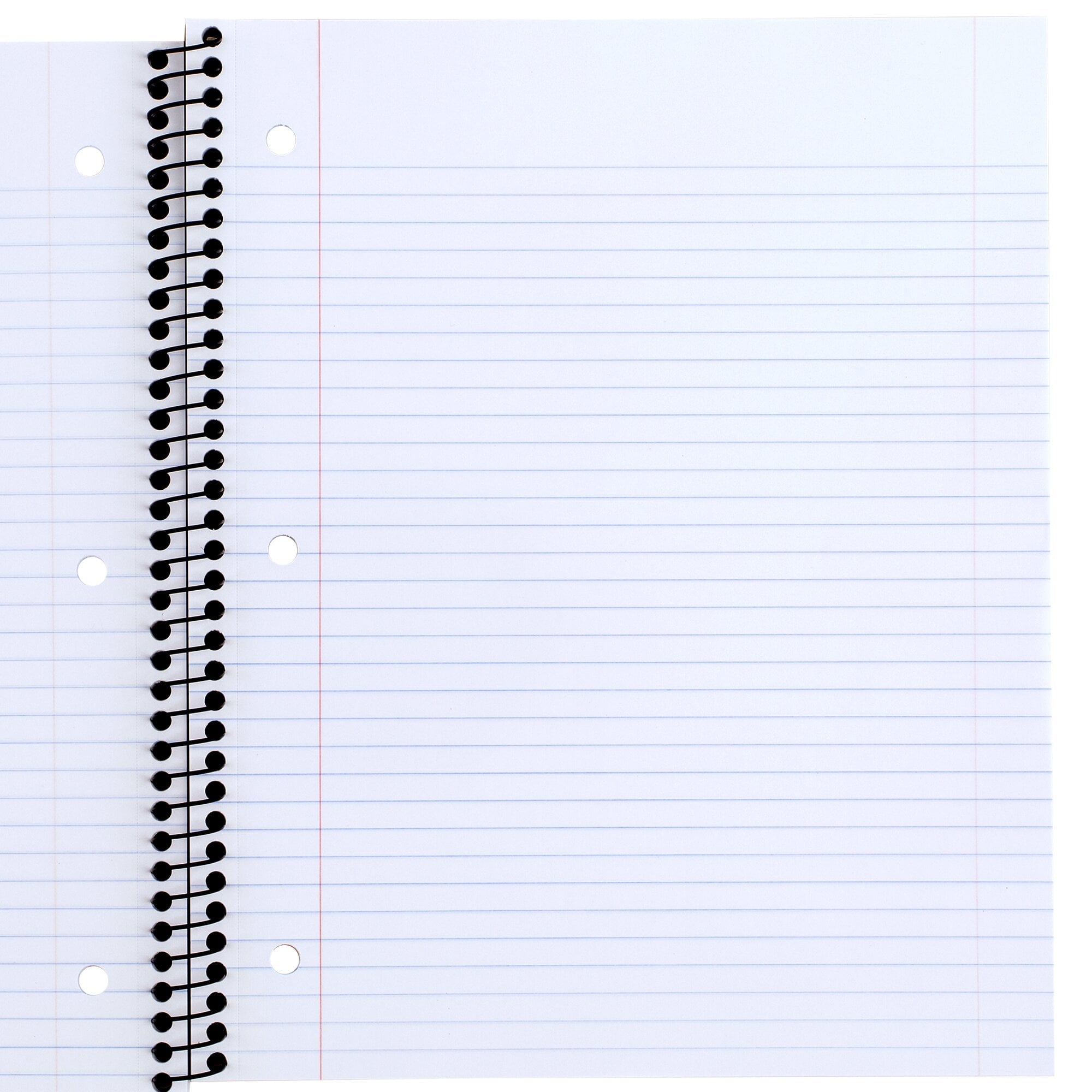 1 Wide Ruled Notebook 8 x 105 Pastel Blue Poly Spiral 100 Sheets - Image 2