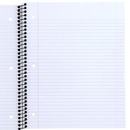1 Wide Ruled Notebook 8 x 105 Pastel Blue Poly Spiral 100 Sheets - Image 2