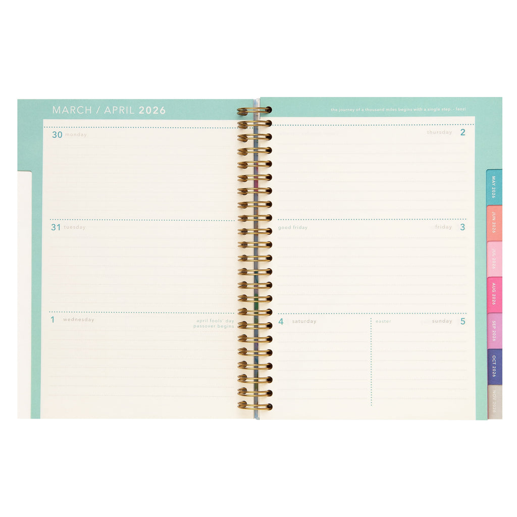 Weekly Planner, 6.25" x 8.25", Blue Religious, Poly Spiral Bound - Image 6