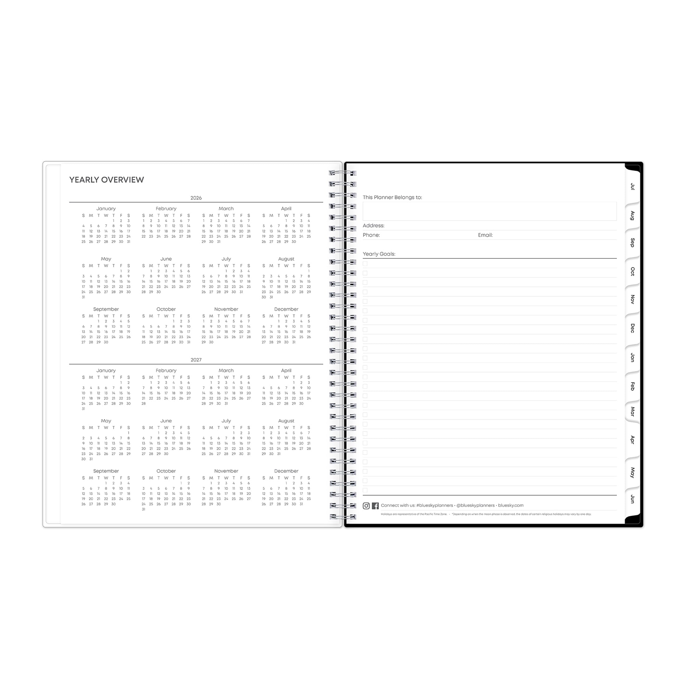 Blue Sky Monthly Weekly Planner, 8.5" x 11", Animal Print 15-Month (April 2026 - June 2027) - Image 6