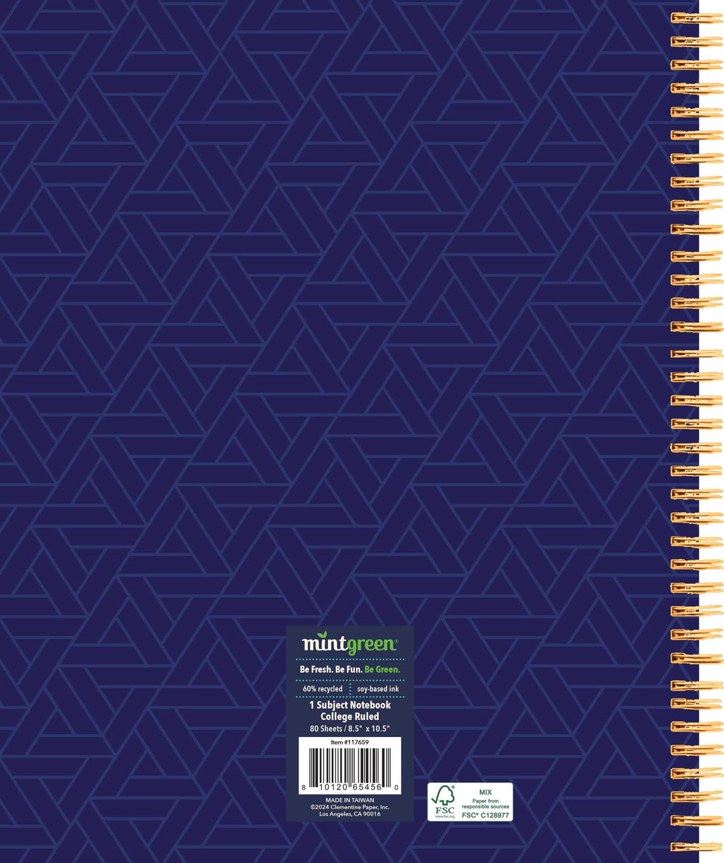 (2 pack) Spiral Bound 1 Subject Notebook College Ruled- 80 Sheets - 8.5 x 10.5in. - Image 4