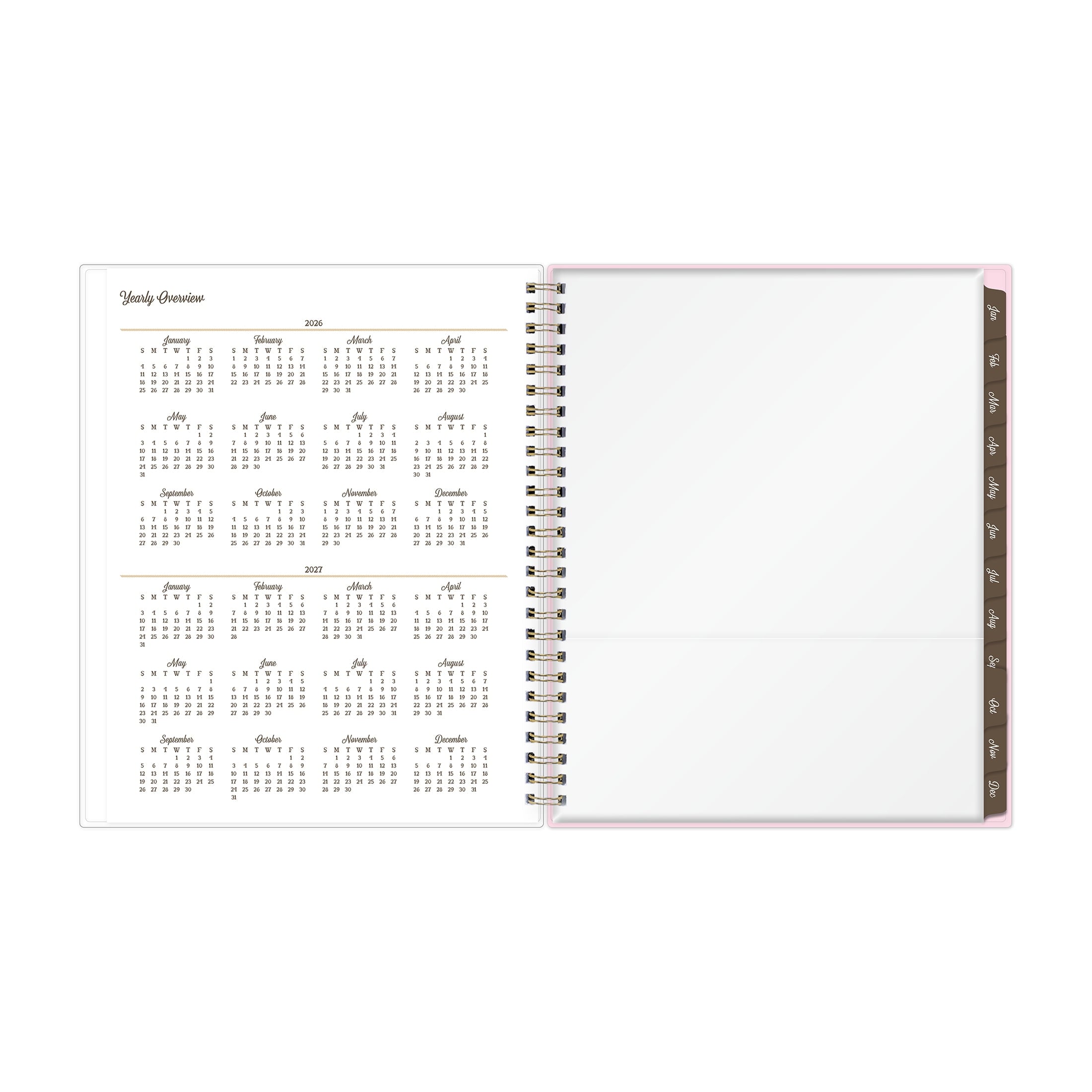 for Monthly Weekly Medium Planner (7" x 9") Maia Pink 15-Month October 2025 - December 2026 - Image 6