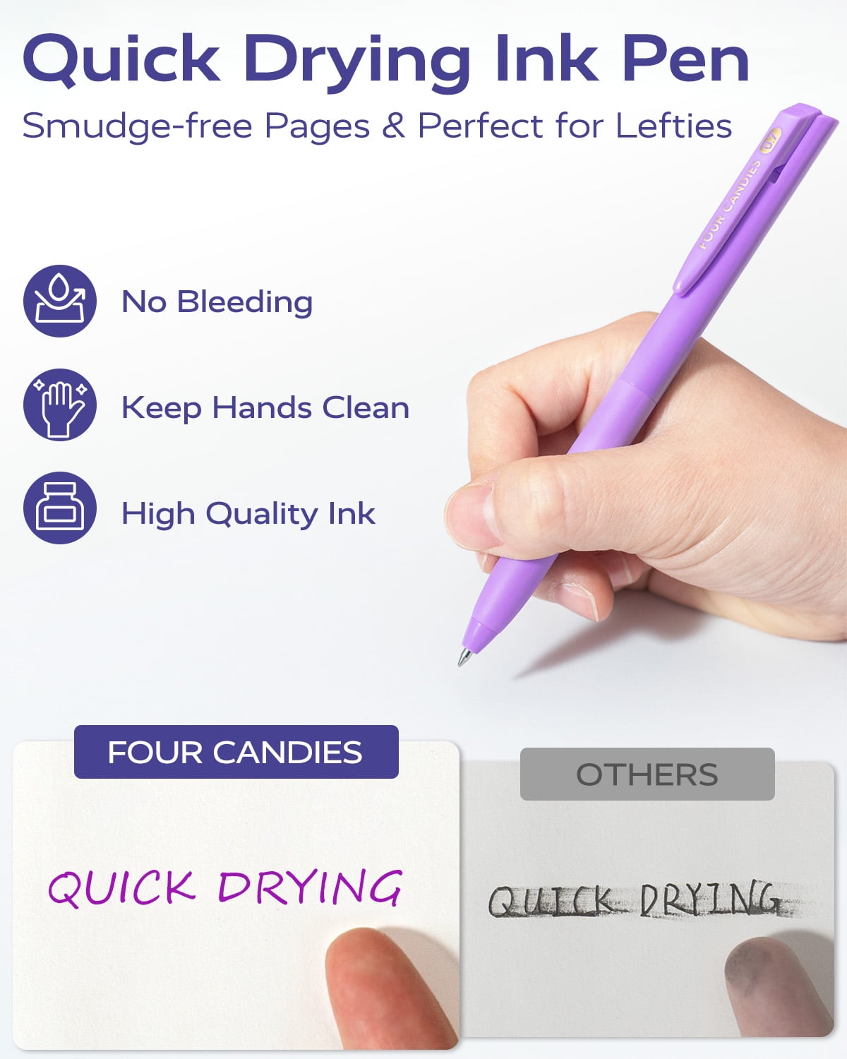 Quick Dry Ink Colored Pens Set, 24 Colors Retractable Gel Pen, 0.7mm Fine Point Colorful Pens for Note Taking & Drawi... - Image 2