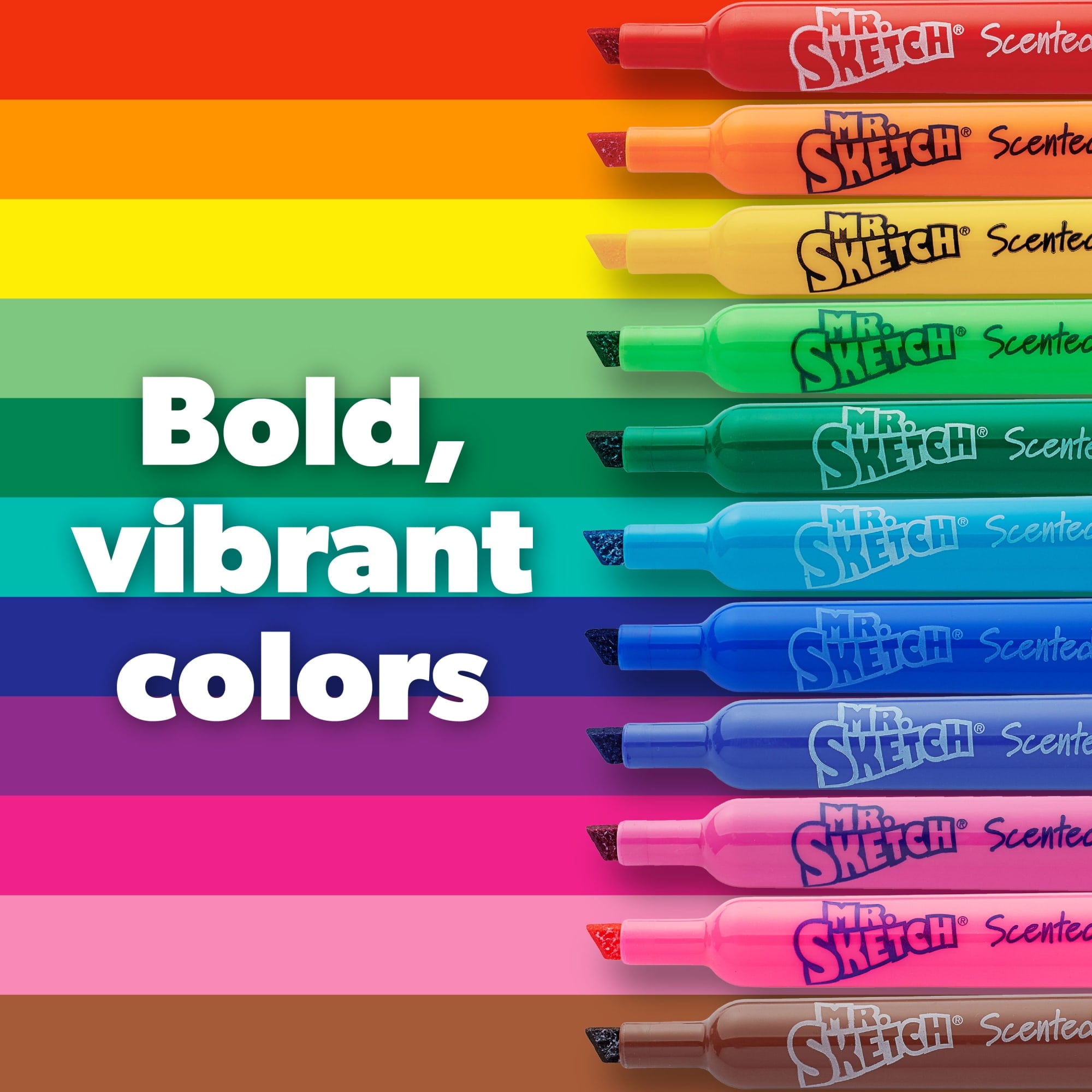 Mr. Sketch Scented Markers, Chisel Tip, Assorted Colors, 12 Count - Image 3