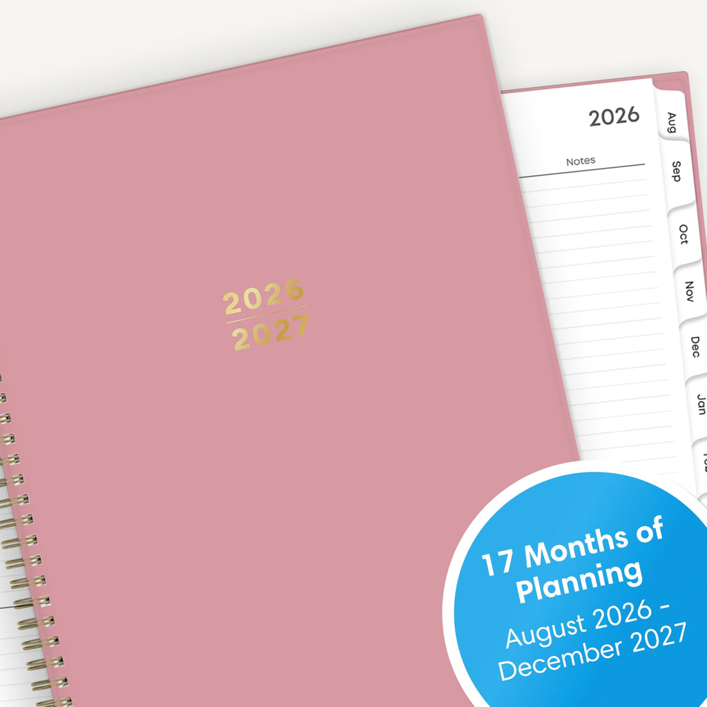 Blue Sky 17 Month 2026-2027 Weekly and Monthly Academic Year Planner Calendar, August 2026 - December 2027, 8.5" x 11", Flexible Cover, Wire - Image 6