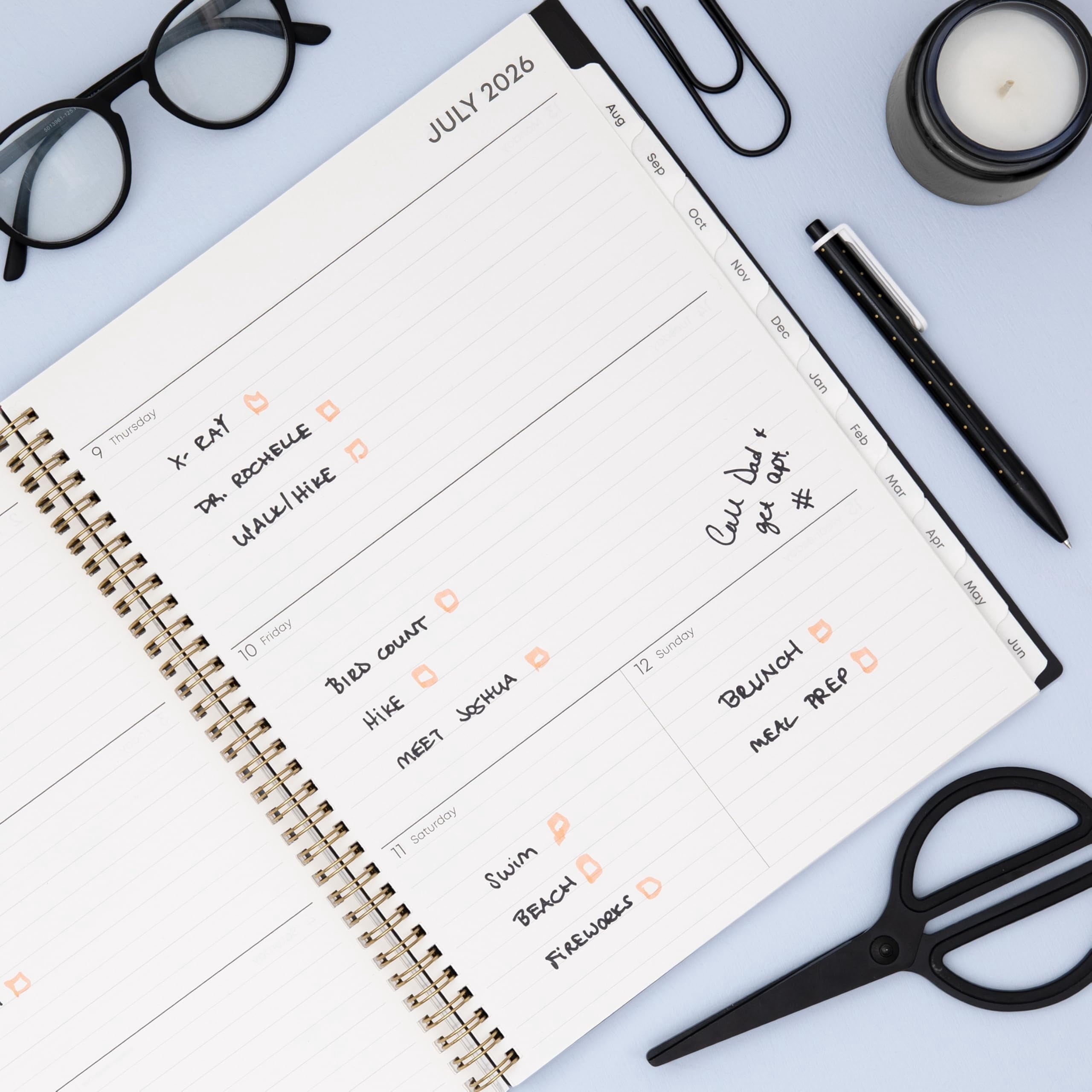 Blue Sky 2026-2027 Weekly and Monthly Academic Year Planner Calendar, July 2026 - June 2027, 8.5" x 11", Flexible Cover, Wirebound, Laminate - Image 2
