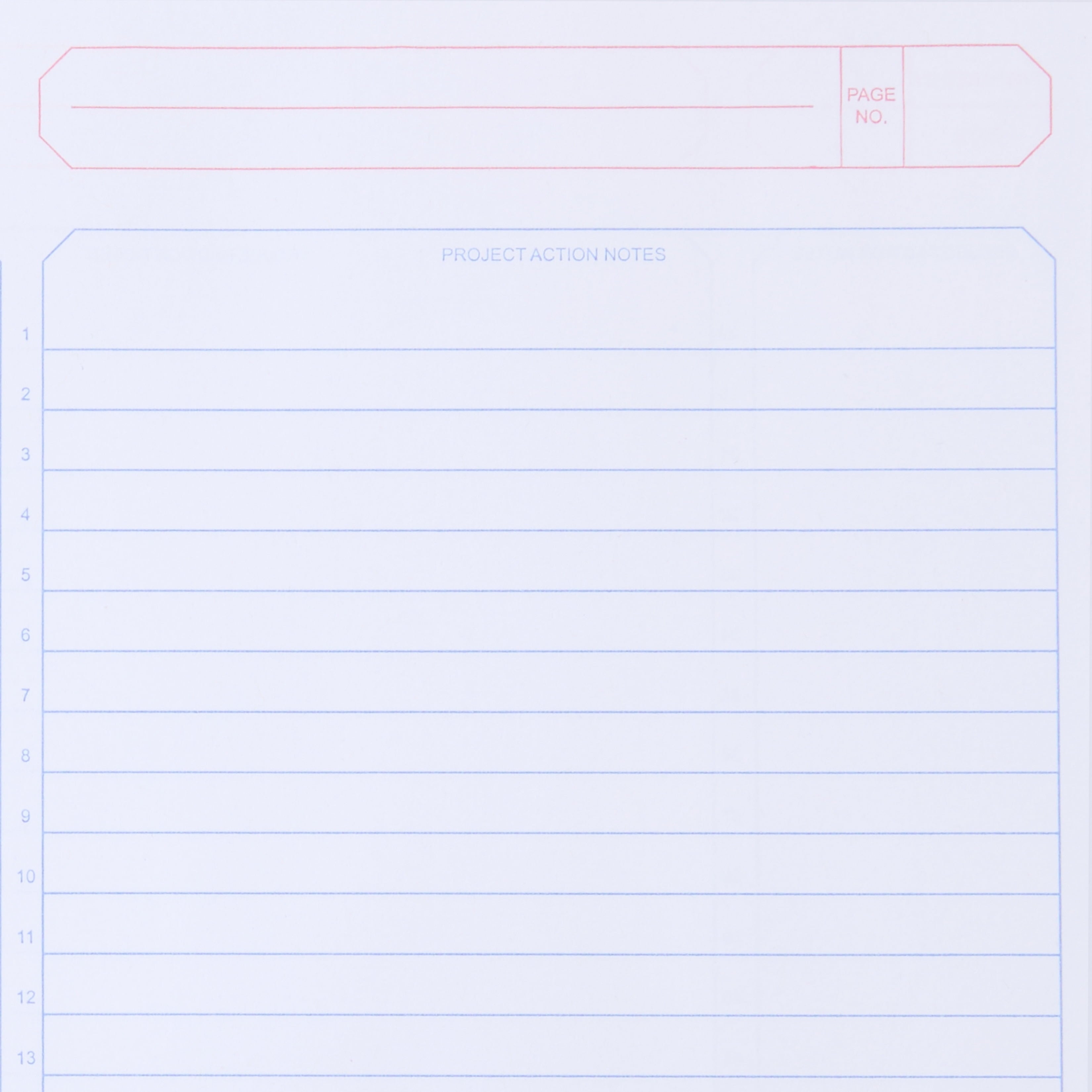 Pen+Gear White Project Planner with Numbered Lines, 9.5 x 7.25 In, 100 Sheets - Image 4