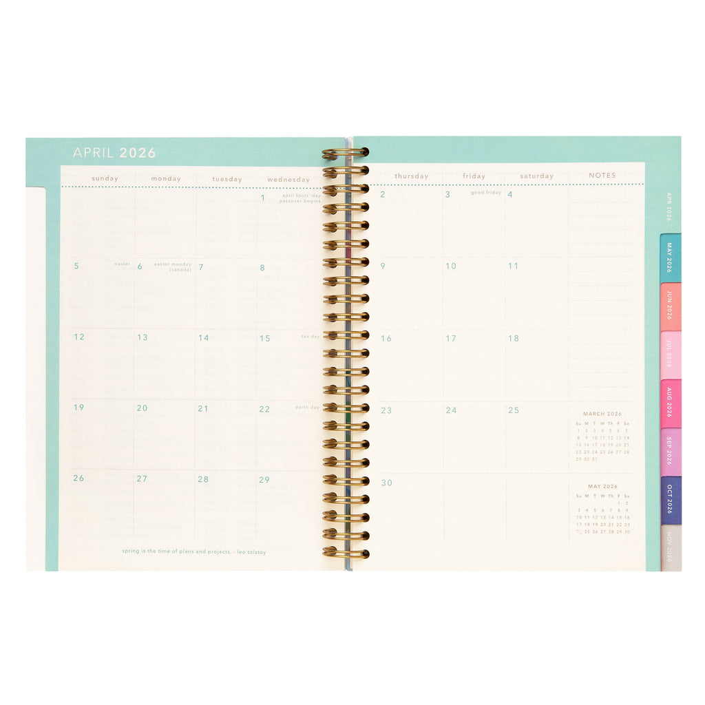 Weekly Planner, 6.25" x 8.25", Blue Religious, Poly Spiral Bound - Image 4