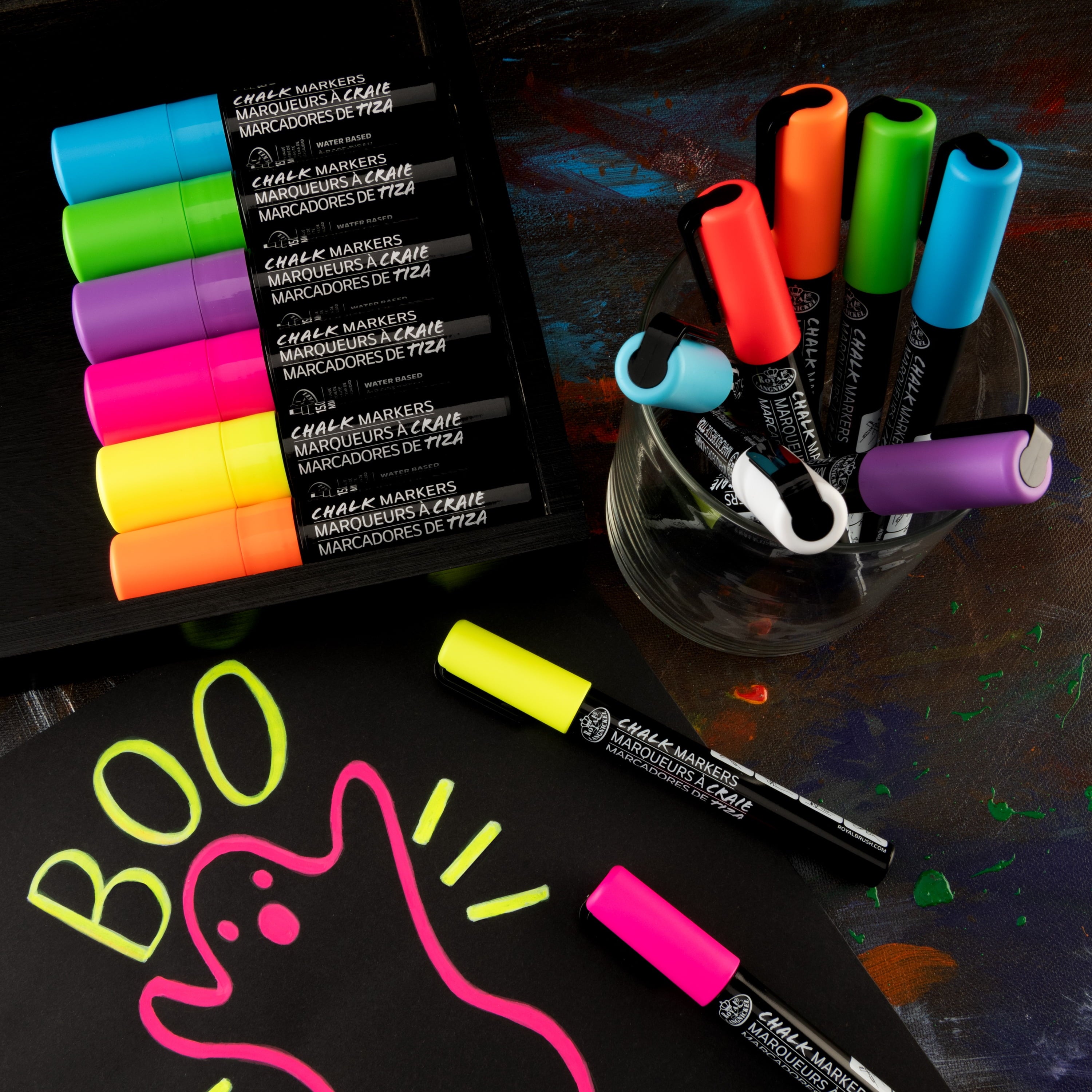 15pc Neon Chalk Marker Variety Set, and - Image 4