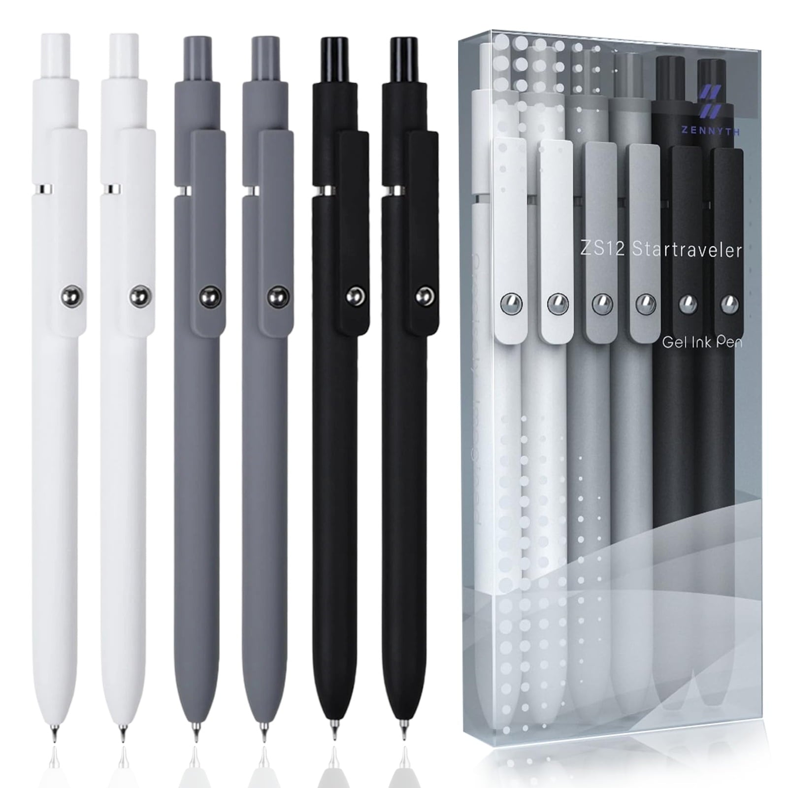 Set, Retractable , Quick Drying Ink , Fine Nib, Advanced Smooth Writing , Aesth