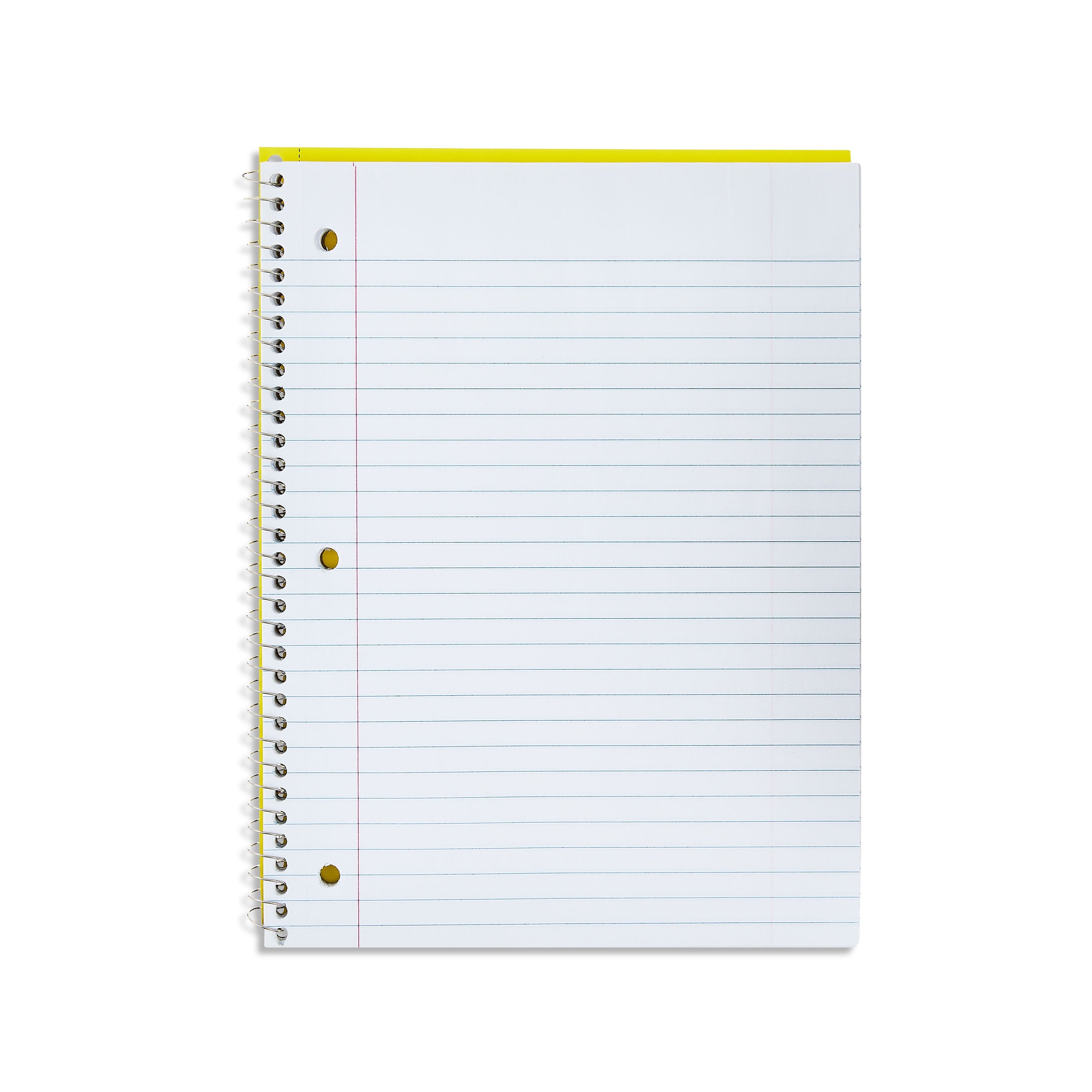 (12 pack) Pen+Gear Wide Rule 1 Subject Notebook, 8” x 10.5”, Yellow, 70 Sheets, New - Image 3