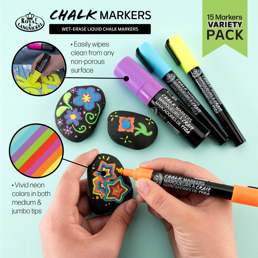 15pc Neon Chalk Marker Variety Set, and - Image 5