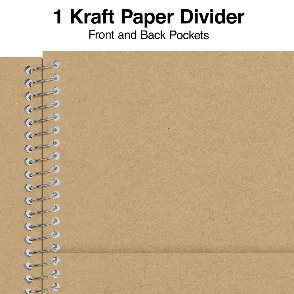 Premium 1-Subject Notebook 5.875" x 9" College Ruled 100 Sheets Brown 3/Pack - Image 4