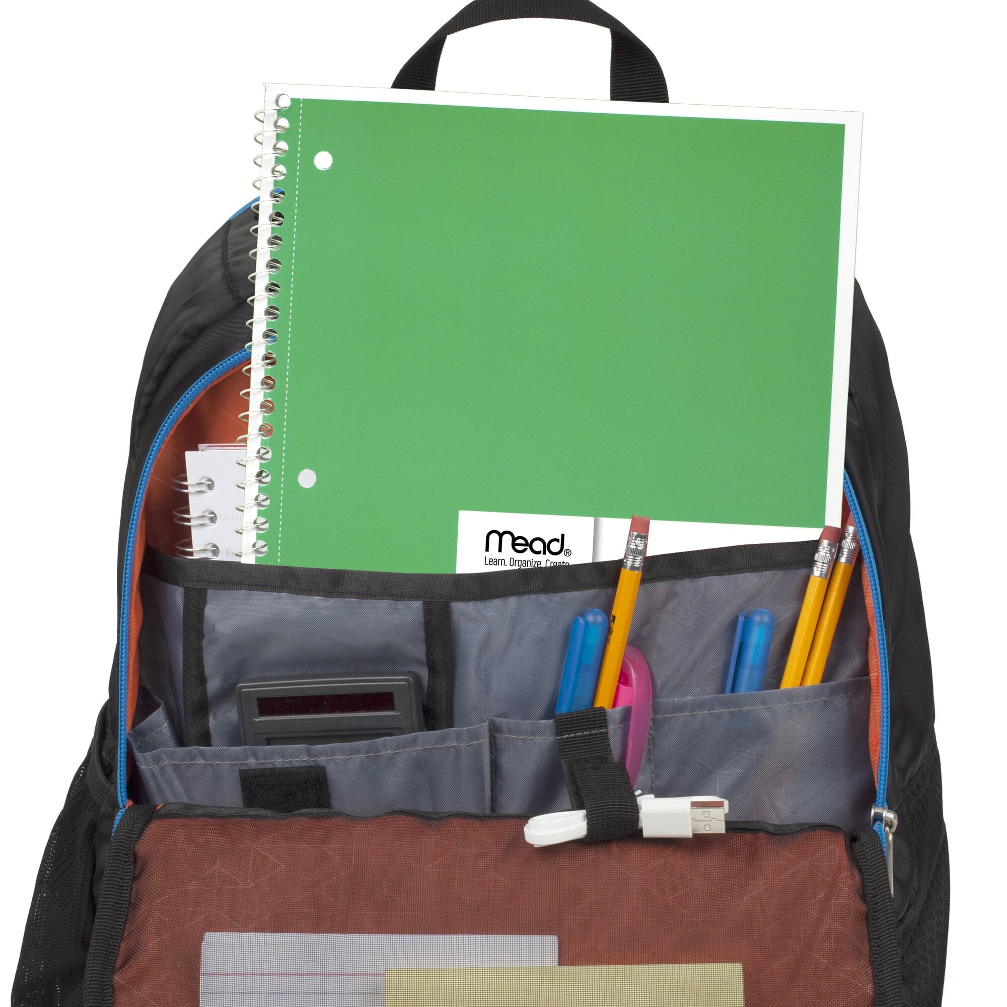 Spiral Notebook, 1 Subject, Wide Ruled, 10.5" x 7.5", 70 Sheets, 4 Pack, Assorted - Image 4