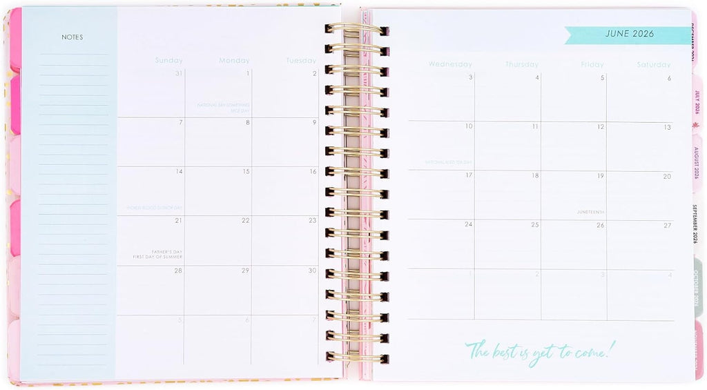 Votum 18 Month Hard Cover Planners/Calendars 10" x 10", January 2026 - June 2027 - Daily, Weekly & Monthly Organizer with Pens, Stickers, St - Image 5