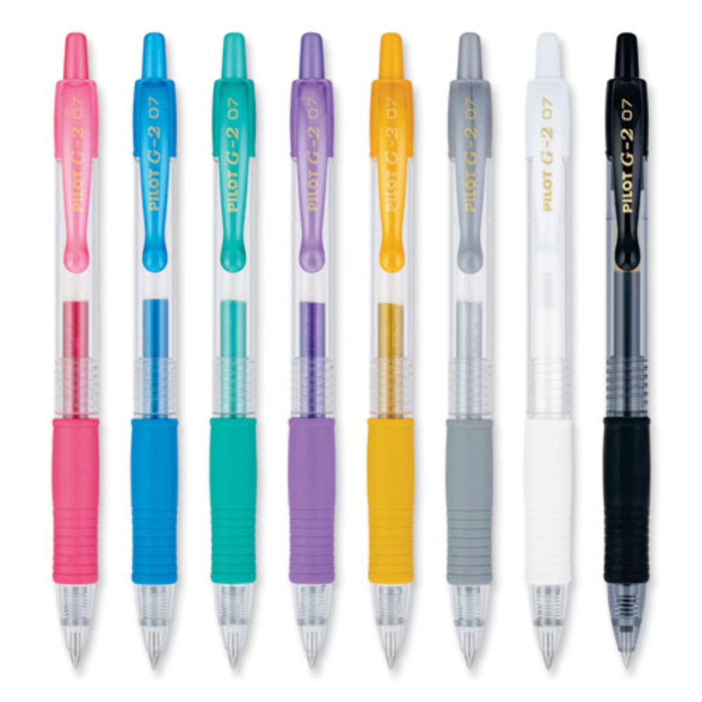 Pilot G2 Metallics Gel Ink Pens, Fine Point (0.7 mm), Assorted Ink, 8 Count - Image 4