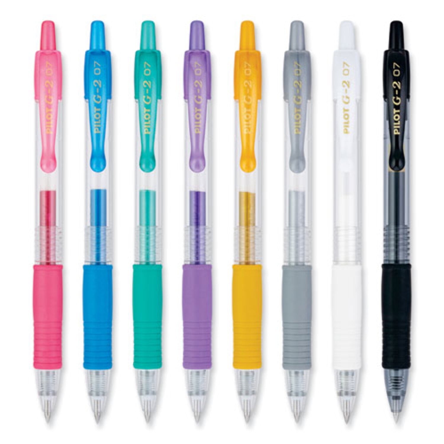 Pilot G2 Metallics Gel Ink Pens, Fine Point (0.7 mm), Assorted Ink, 8 Count - Image 4