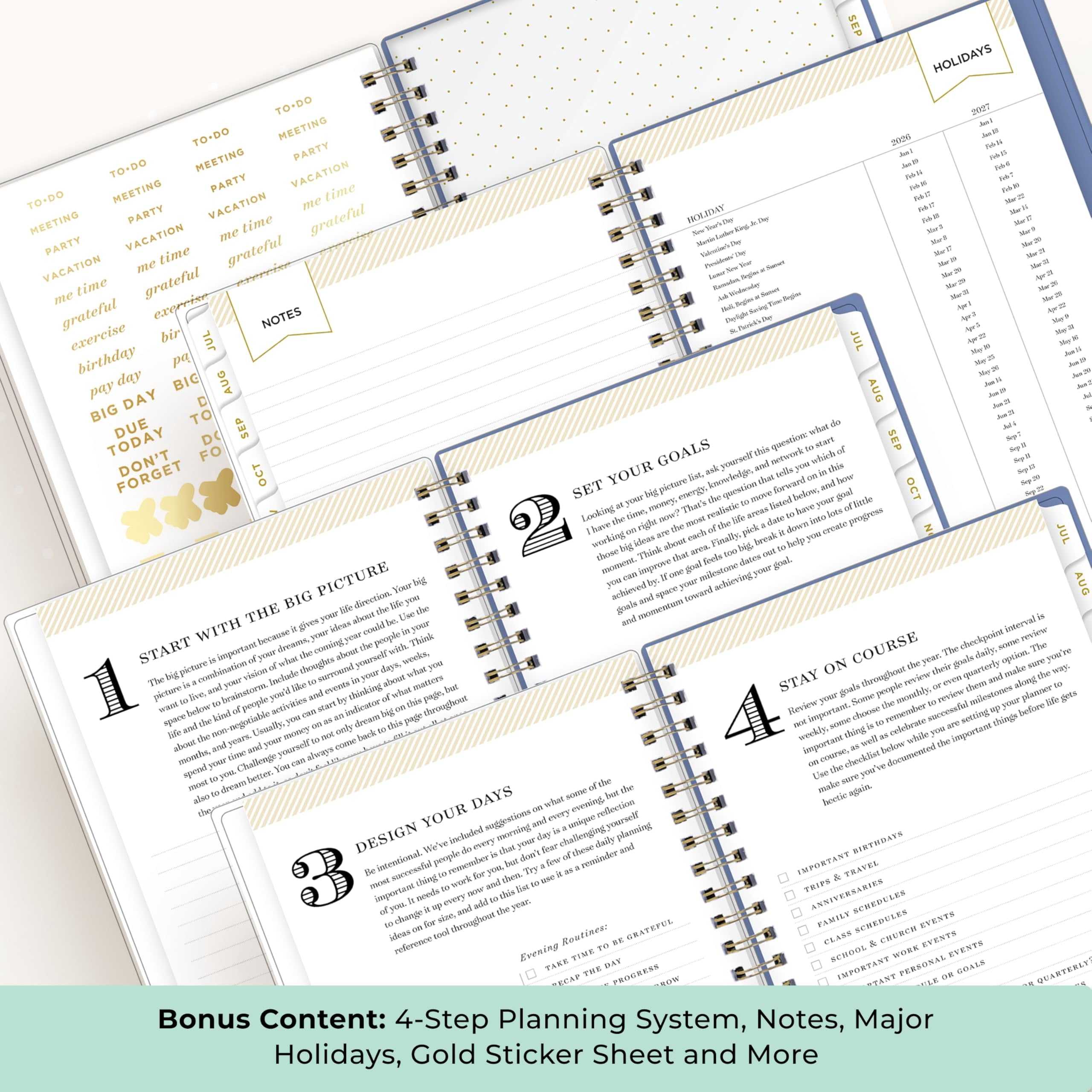 Day Designer 2026-2027 Weekly and Monthly Academic Year Planner Calendar, July 2026 - June 2027, 5" x 8", Clear Pocke... - Image 5