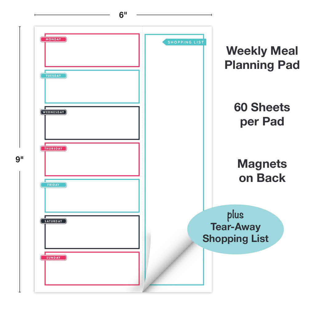6" x 9" Vertical Meal Planner - Always Right - Image 2
