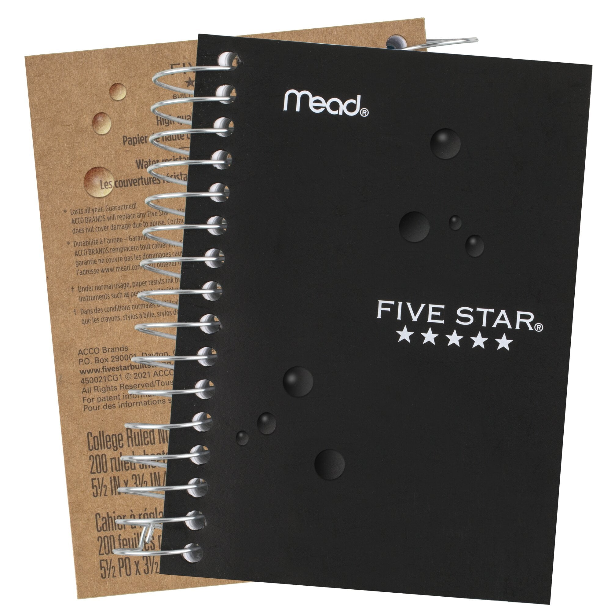 Fat Lil' Spiral Notebook, College Ruled, 3.5" x 5.5", 6 Pack, Assorted Colors - Image 2