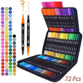 72 Tip Art Markers Set - Fine Tip & Brush Pens for Adult Doodling, Crafting, Drawing