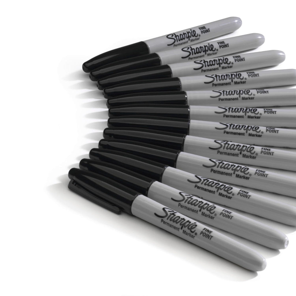 Super Permanent Markers, Fine Point, Black, 12 Count - Image 4