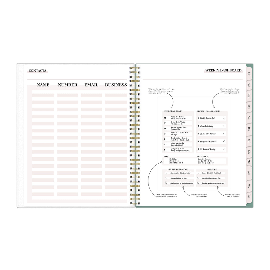 Bossbabe for Blue Sky Monthly Weekly Planner, 8.5" x 11", Ridley Mint 15-Month (April 2026 - June 2027) - Image 5