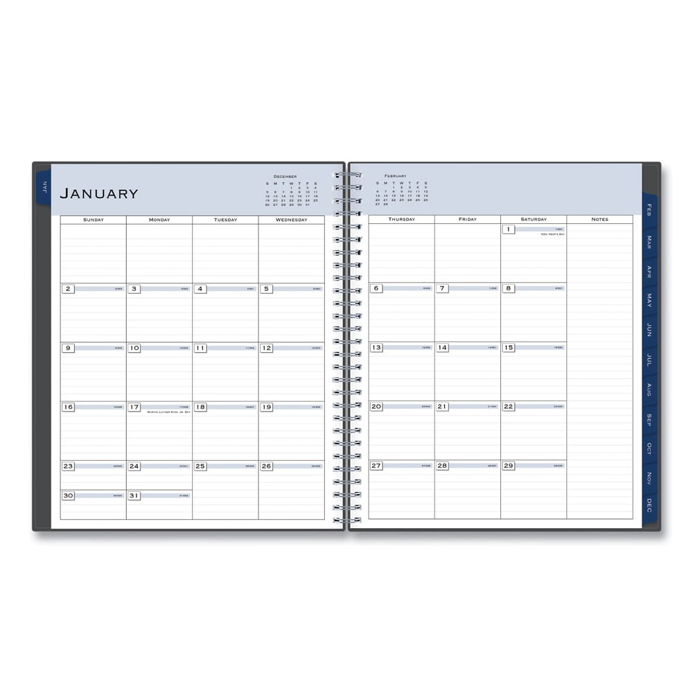 2026 Monthly Planner, 8" x 10", Passages/Charcoal Metallic, January To December, 100011 - Image 3