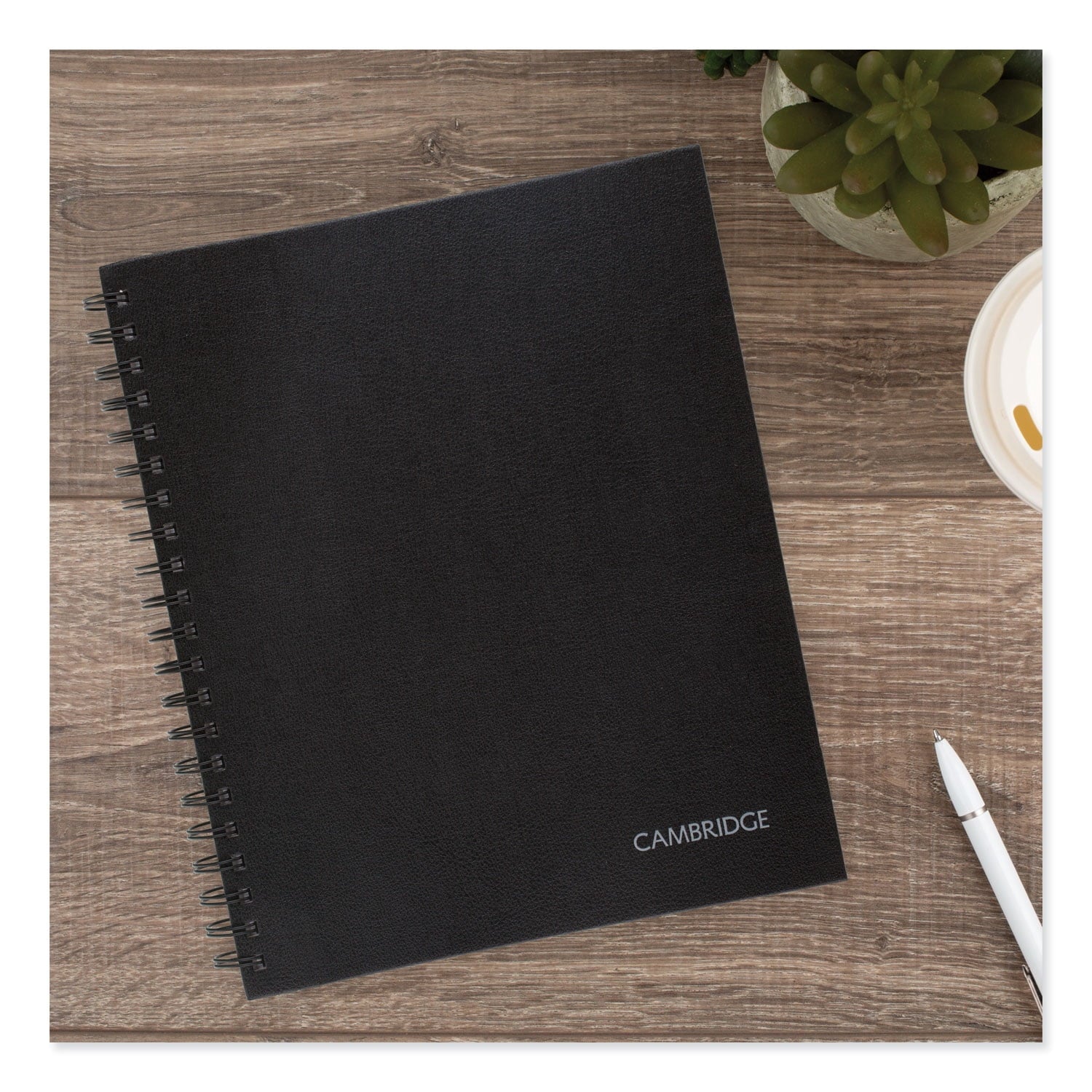 Mead Hardbound Notebook with Pocket, 1 Subject, Wide/Legal Rule, Black Cover, 11" x 8.5", 96 Sheets - Image 3