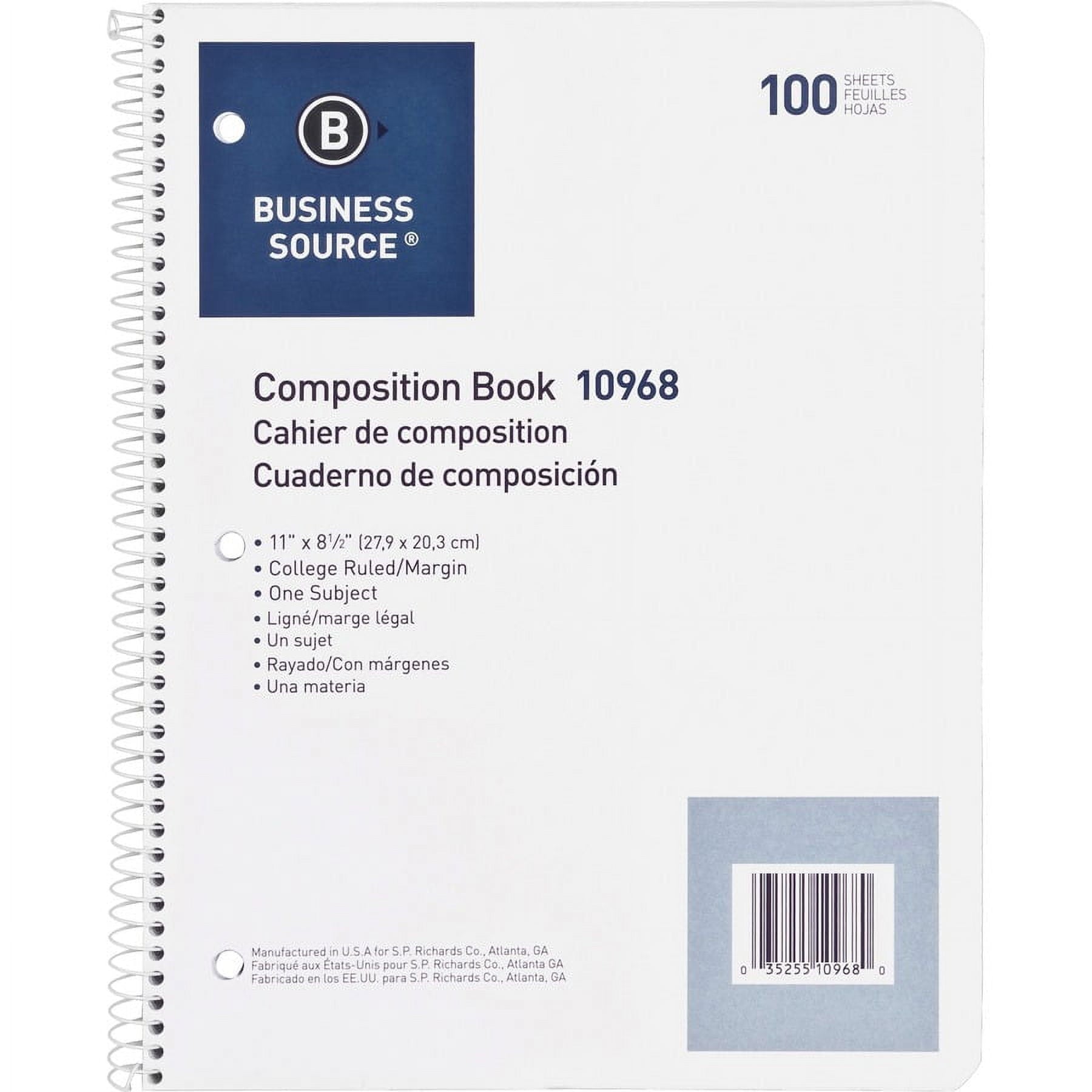 Wirebound College Ruled Notebooks - Letter - Image 5
