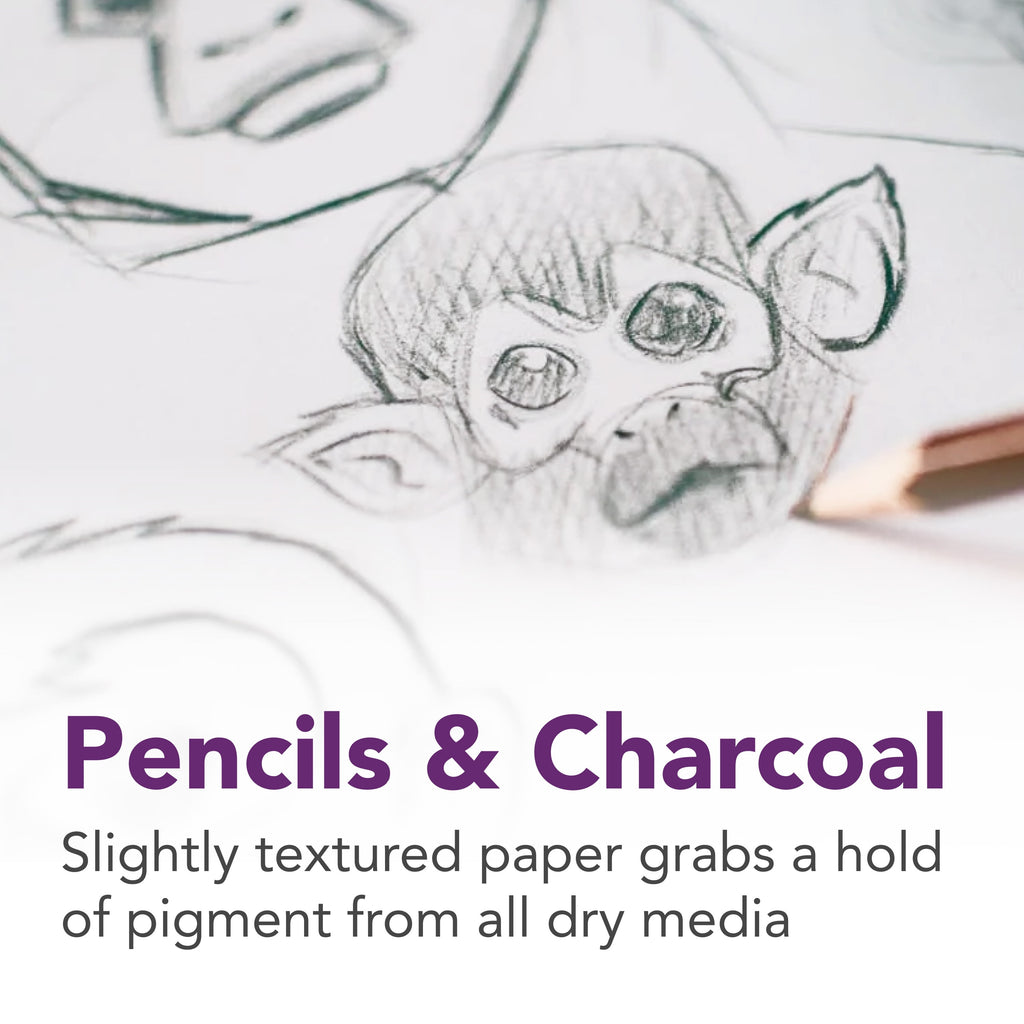 Simply... Sketchbook, Soft White, (100gsm), Softcover Binding, 48 Pages, 3.5" x 5.5" - Image 3