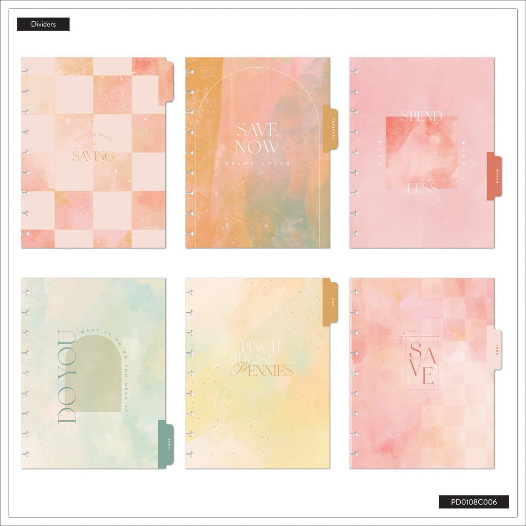 Happy Planner Classic 12 Month Disc Bound Dated Planner-Textured Canvas Budget Jan '26 - Dec '26 - Image 5