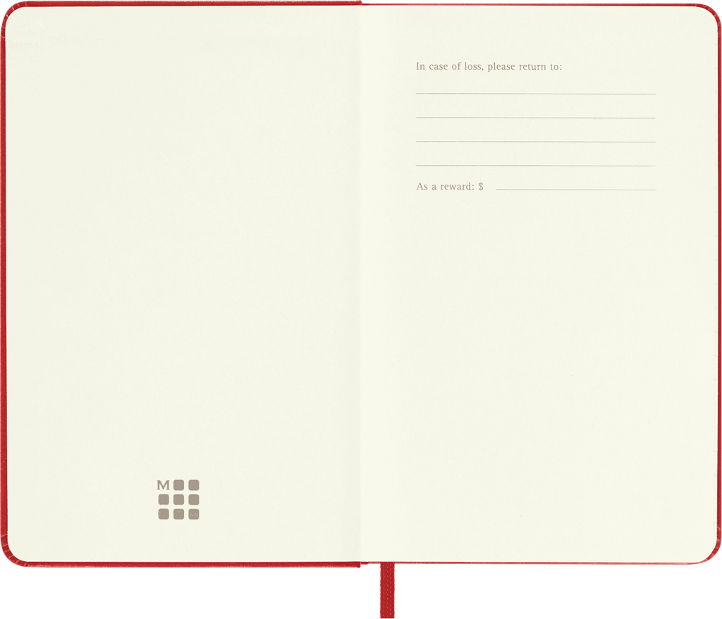 Moleskine Classic Notebook, Hard Cover, Pocket (3.5" x 5.5"), Ruled, Scarlet Red, 192 Pages - Image 3