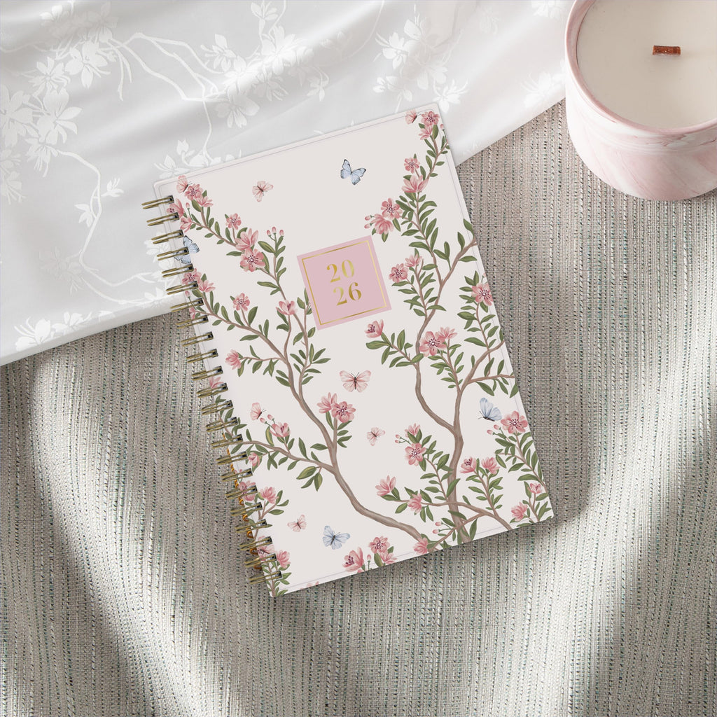 Blue Sky Rachel Parcell 2026 Weekly and Monthly Planner Calendar, January 2026 - December 2026, 5" x 8", Clear Pocket Cover, Durable Twin Wi - Image 2