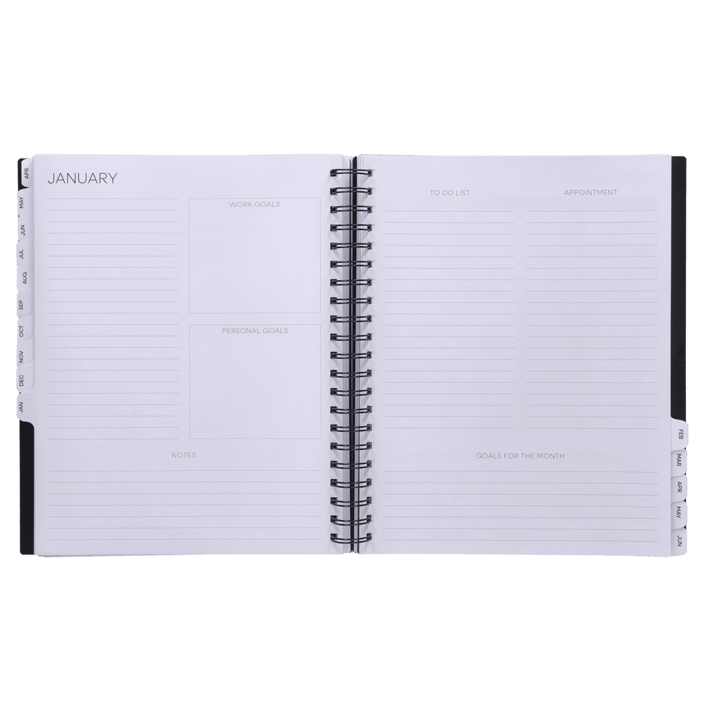15-Month Weekly Planner, 8.5" x 11", Black, April 2026-June 2027 - Image 2