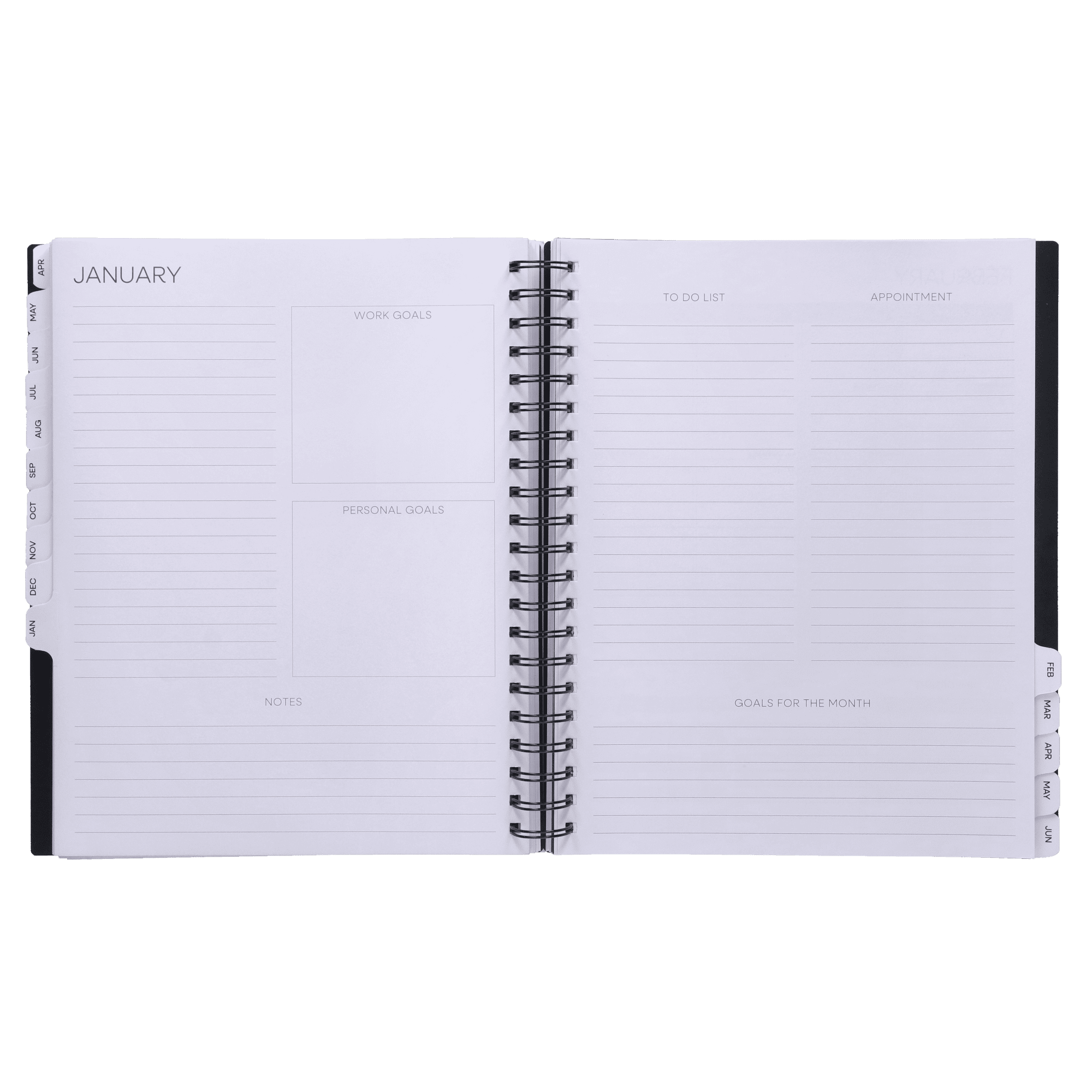 15-Month Weekly Planner, 8.5" x 11", Black, April 2026-June 2027 - Image 2