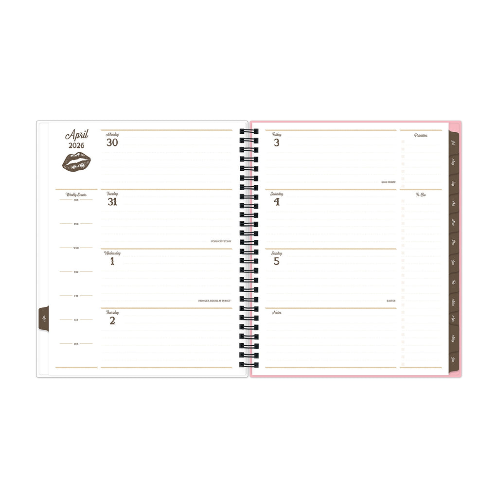 for Monthly Weekly Planner, 7" x 9", Lips Service 15-Month (April 2026 - June 2027) - Image 4
