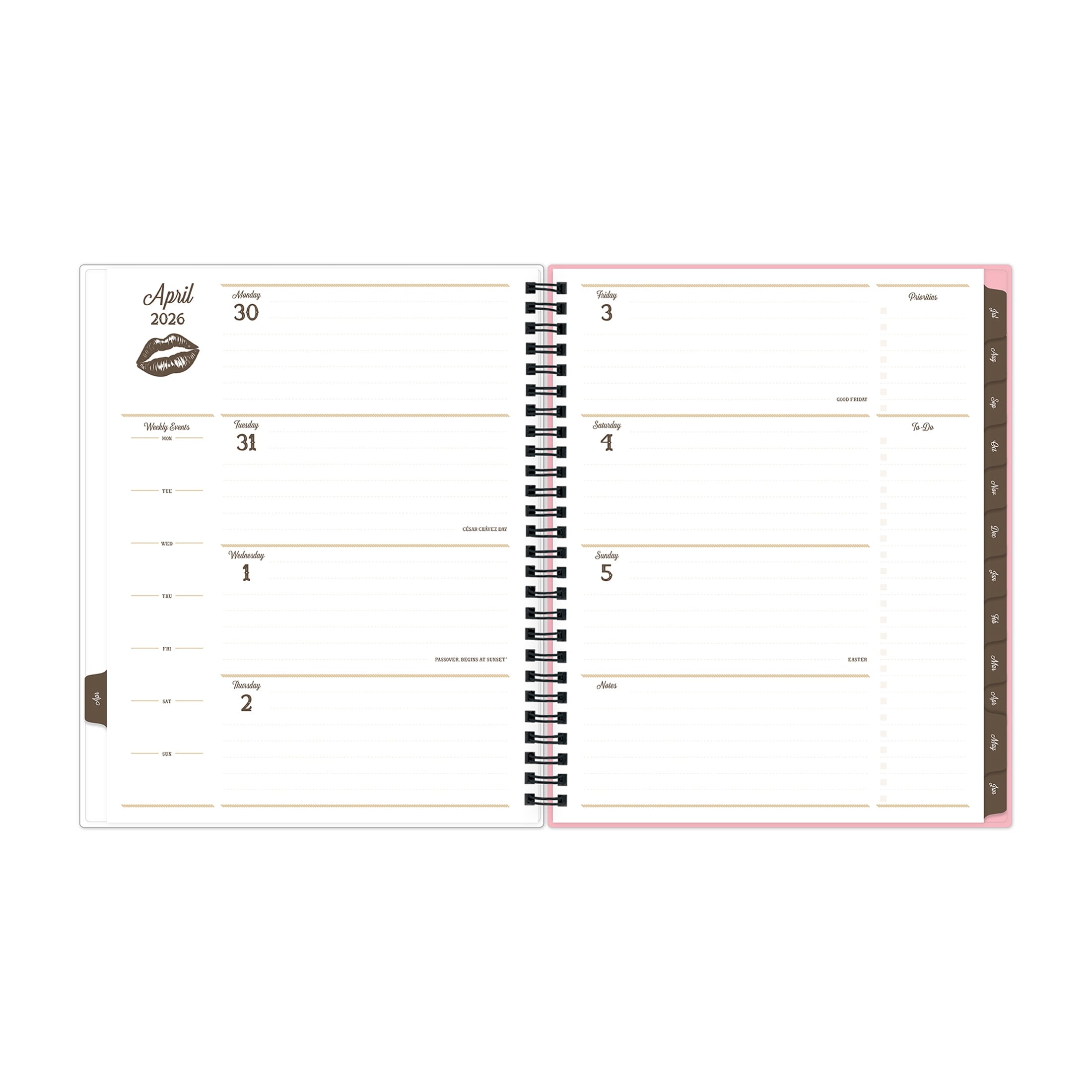 for Monthly Weekly Planner, 7" x 9", Lips Service 15-Month (April 2026 - June 2027) - Image 4