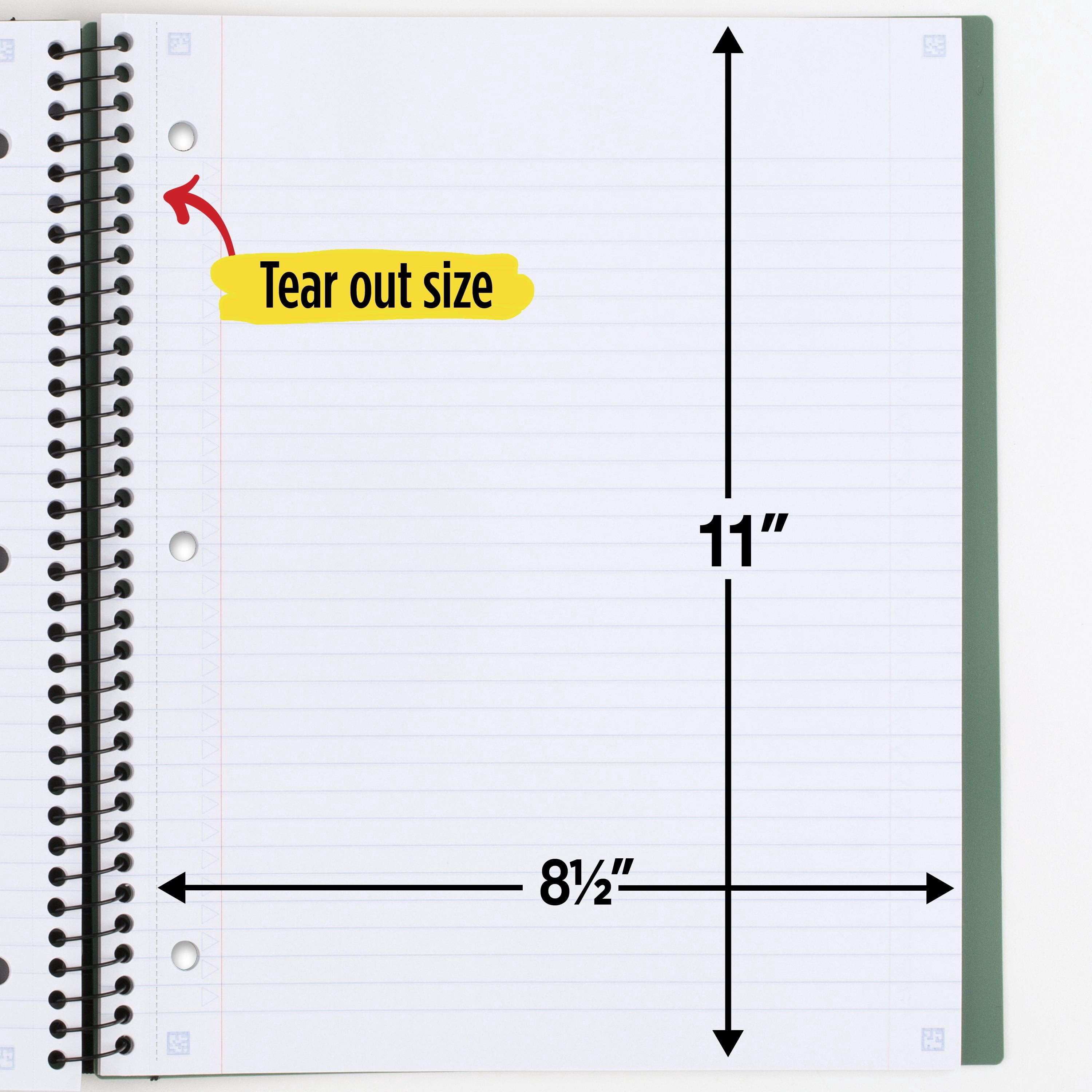 Five Star Advance Notebook Plus Study App, 1 Subject, College Ruled, 8 1/2" x 11", Seaglass (820012I-WMT) - Image 6