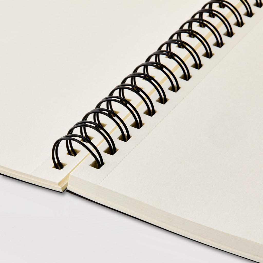 12" x 9" Spiral Sketch Book, 75 Sheets of White, Acid Free, Perforated Premium Drawing Paper - Image 3