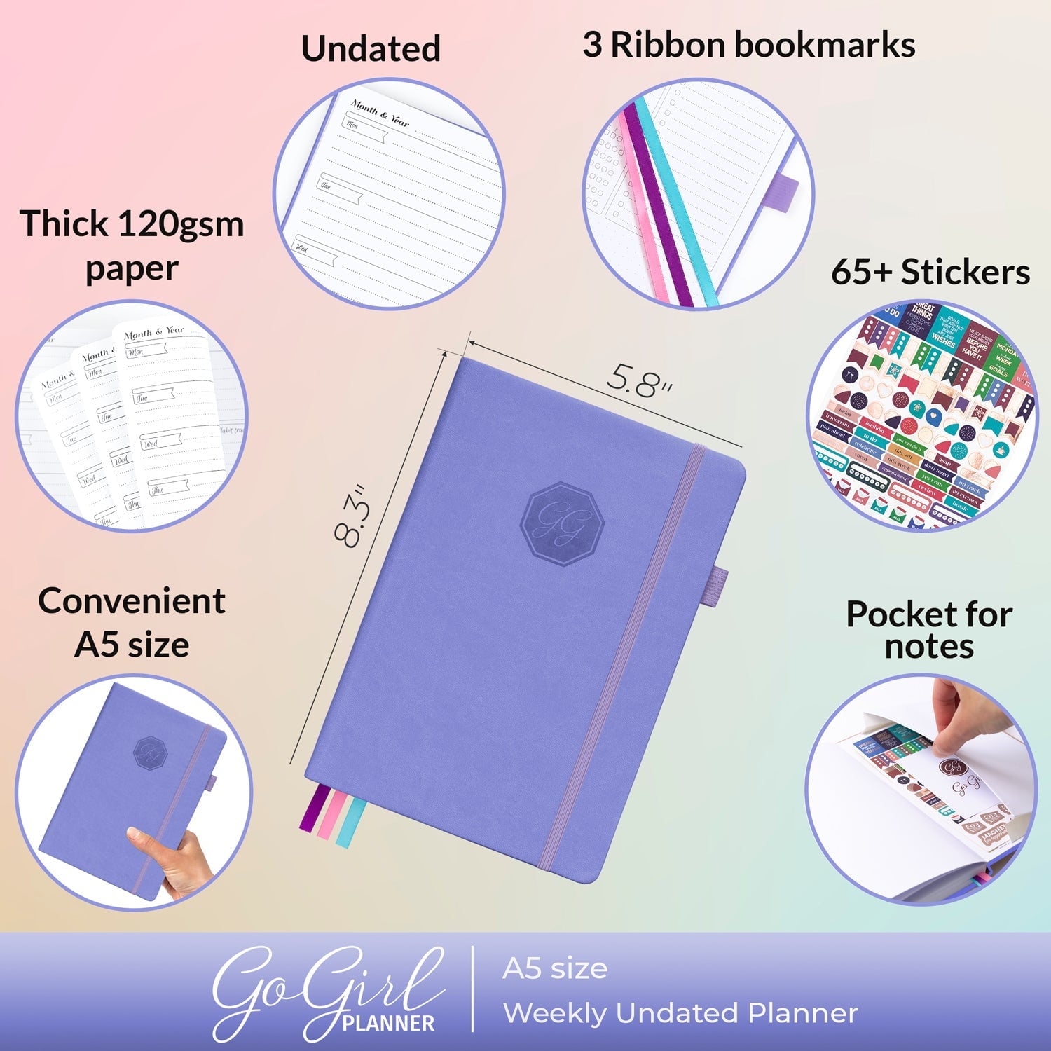 GoGirl Weekly Planner - A5 - Image 3
