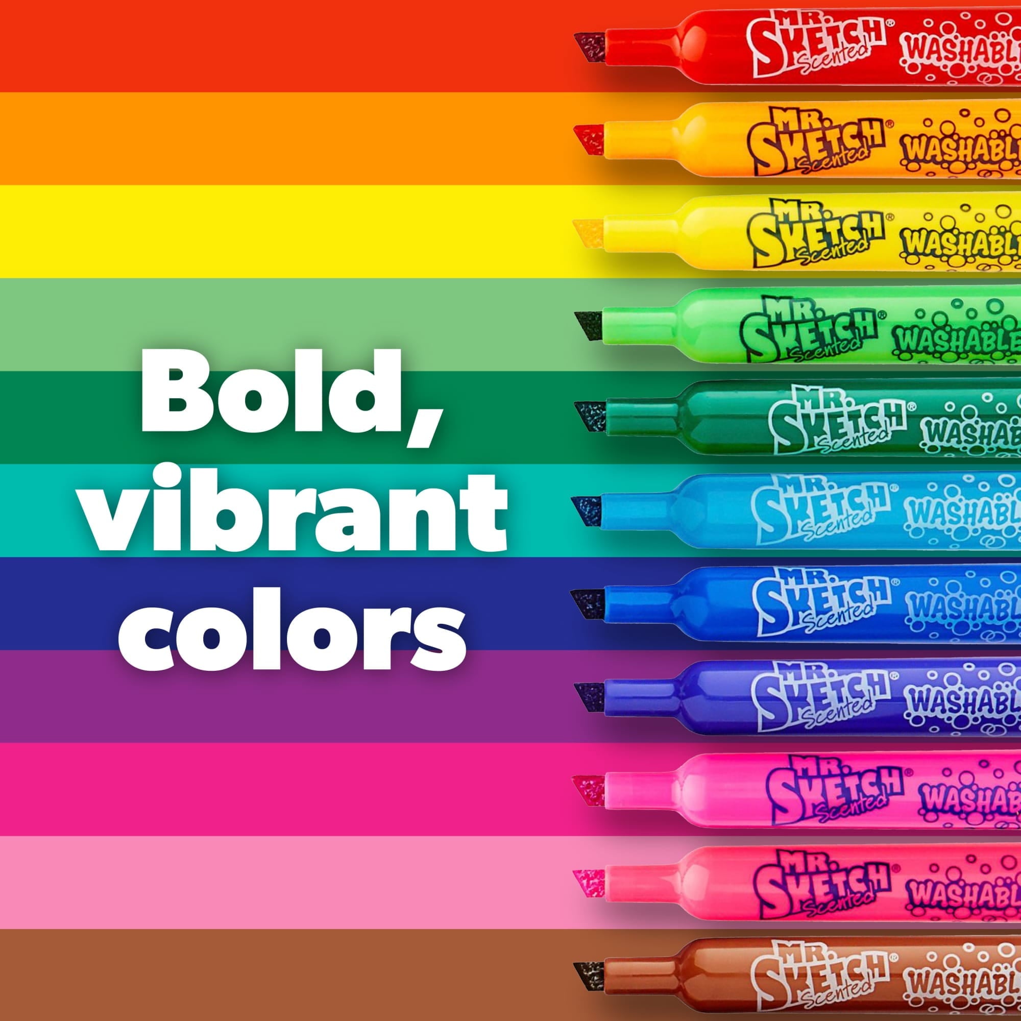 Mr. Sketch Scented Washable Markers, Chisel Tip, Assorted Colors, 36 Count - Image 3