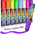 8 Colors 10mm Jumbo Liquid Window Chalk Marker, Big Chalkboard Markers, Car Window Paint Markers Pen for Glass, Auto,...