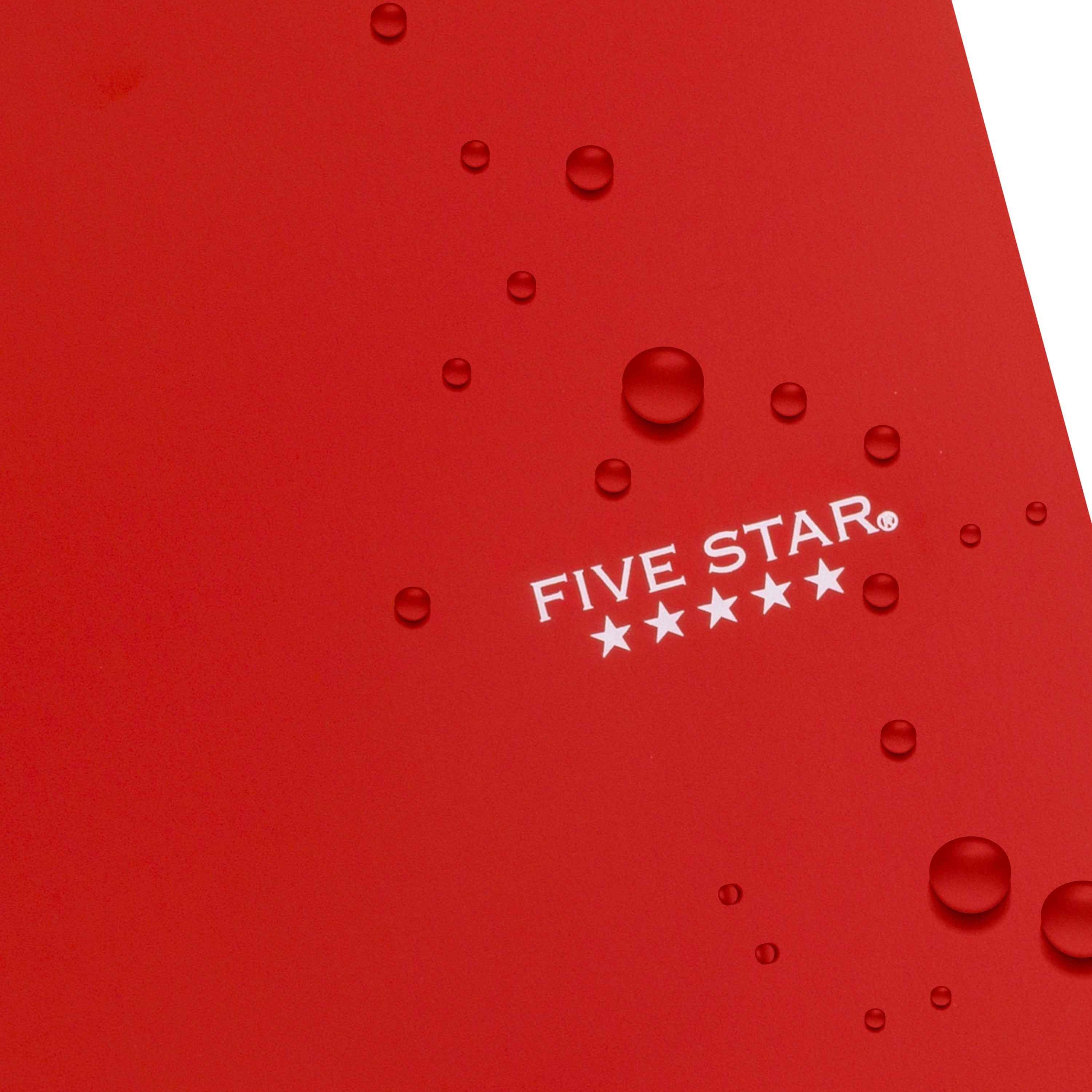 1 Subject Wide Ruled Notebook Plus Study App, 8" x 10.5", Fire Red, Poly, Spiral, 100 Sheets - Image 5