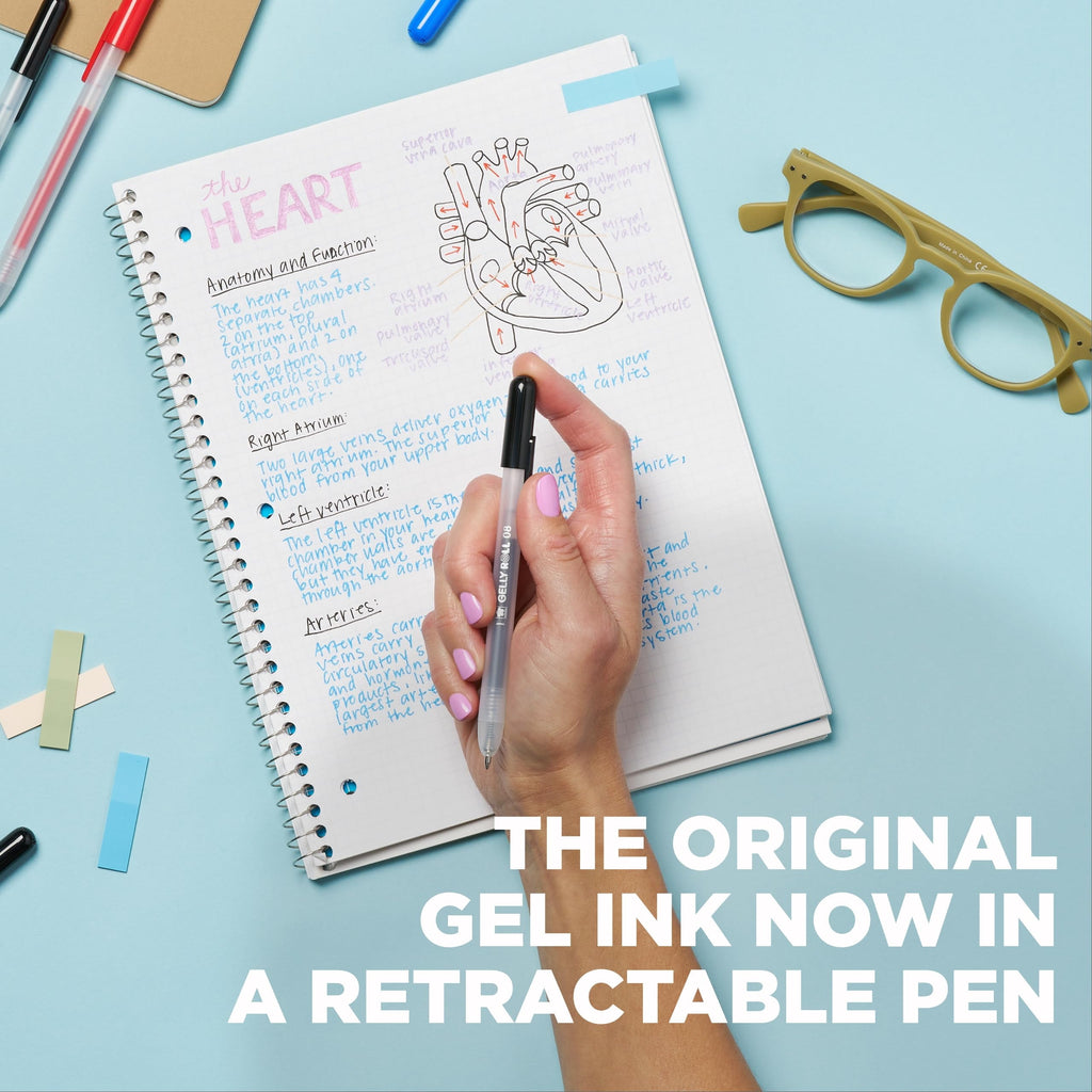 Sakura Gelly Roll Retractable Gel Pens Colored - Classic Color Set - Medium Point Ink Pen for Journaling, Art, or Drawing - Colored Gel Pens - Image 3
