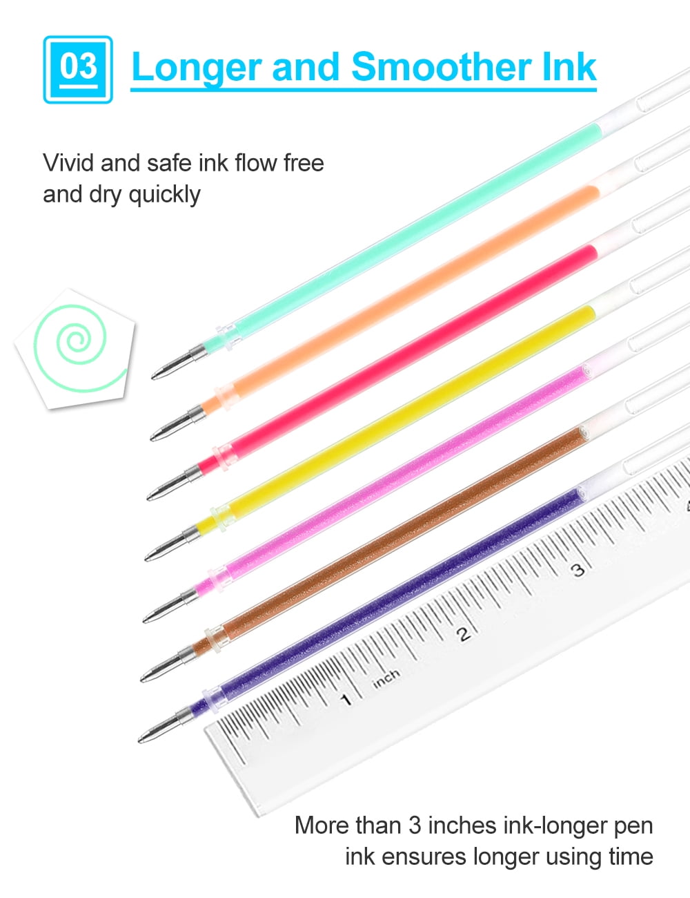 Gel Pens for Adult Coloring 120 Colors Set - Image 6