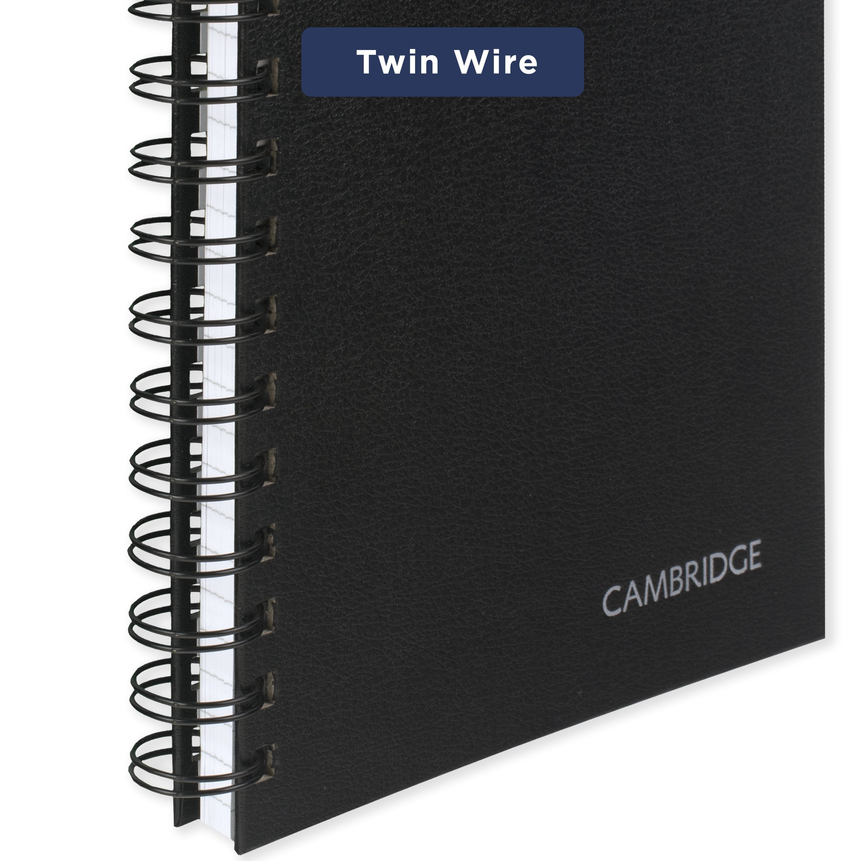 Business Writing Notebook, 5" x 8", Medium, Black, 80 Sheets - Image 4
